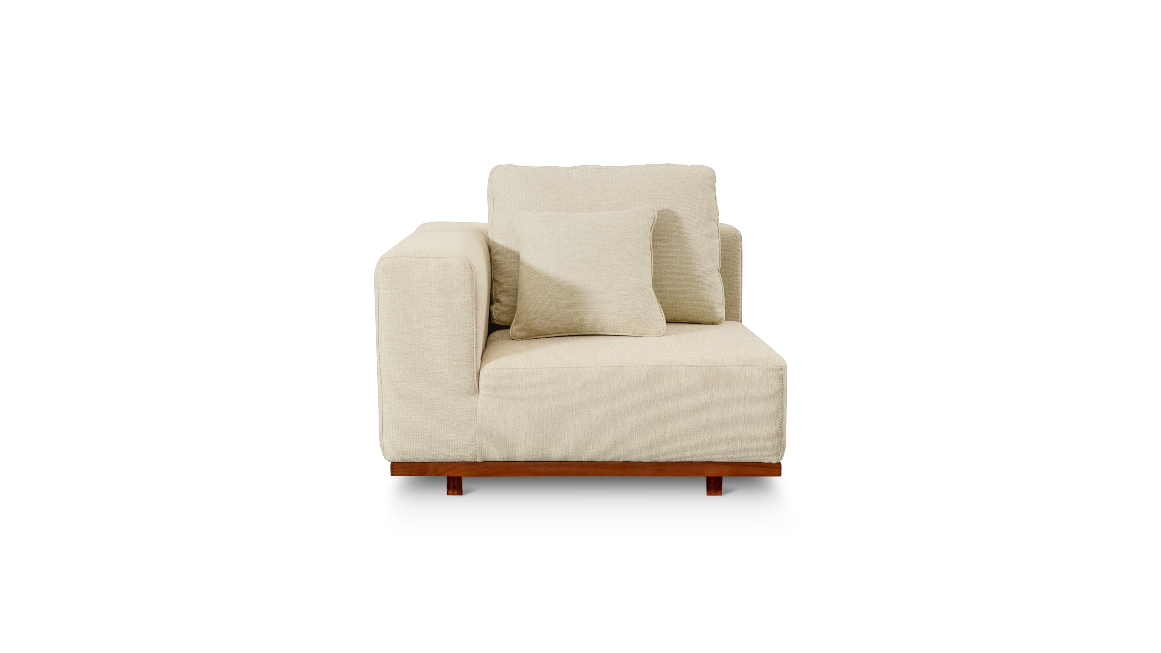 Sunny Days Outdoor Corner Chair, Sandy