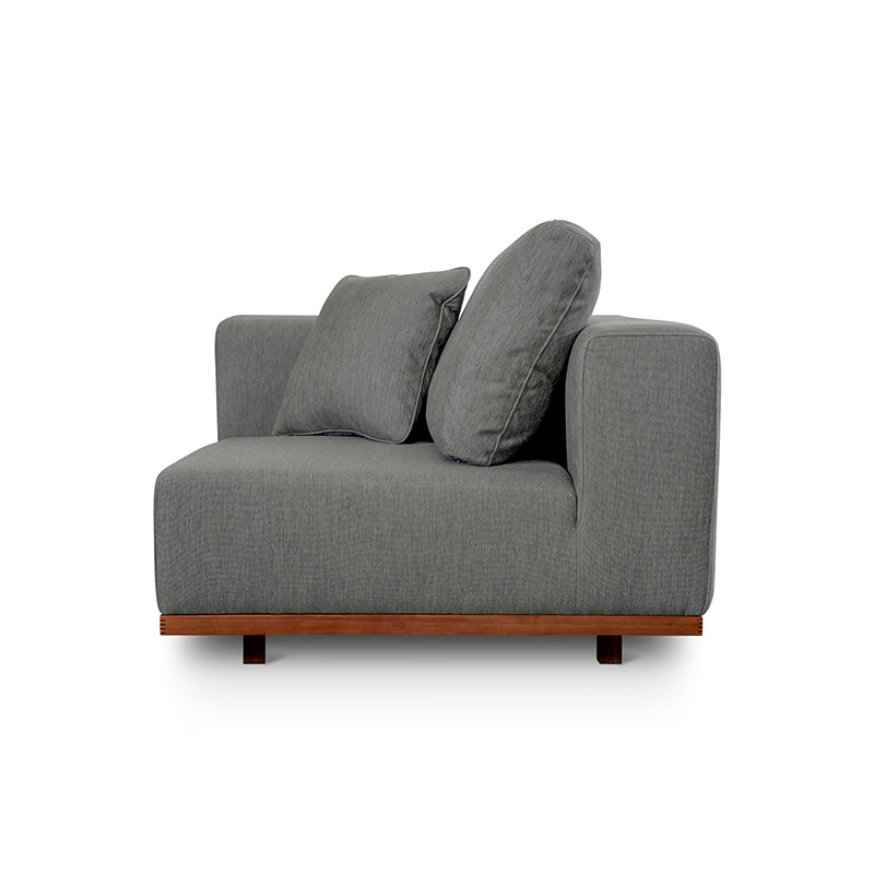 Sunny Days Outdoor Corner Chair, Pepper