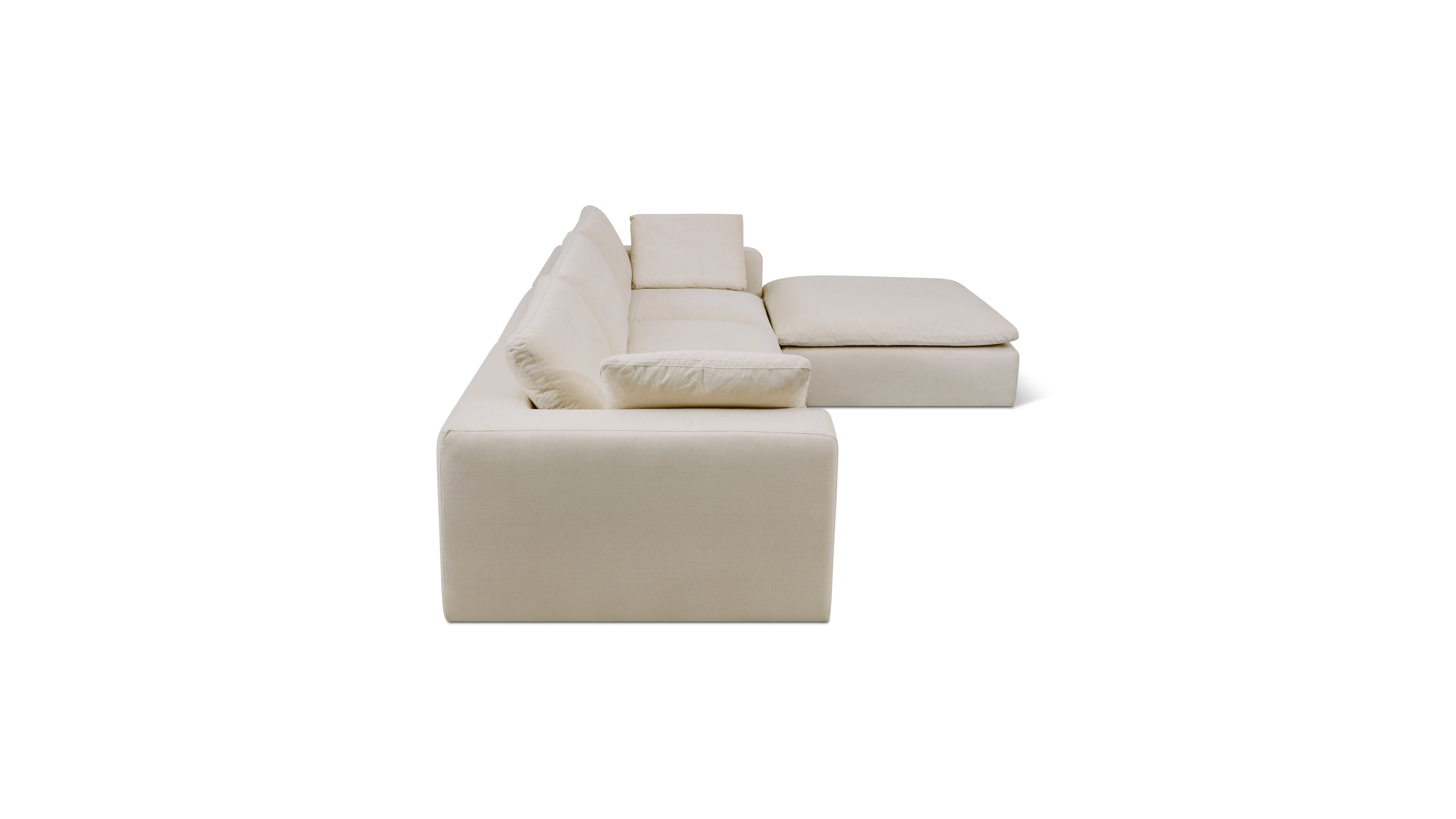 Movie Night™ Outdoor 4-Piece Modular Sectional, Large, Ivory