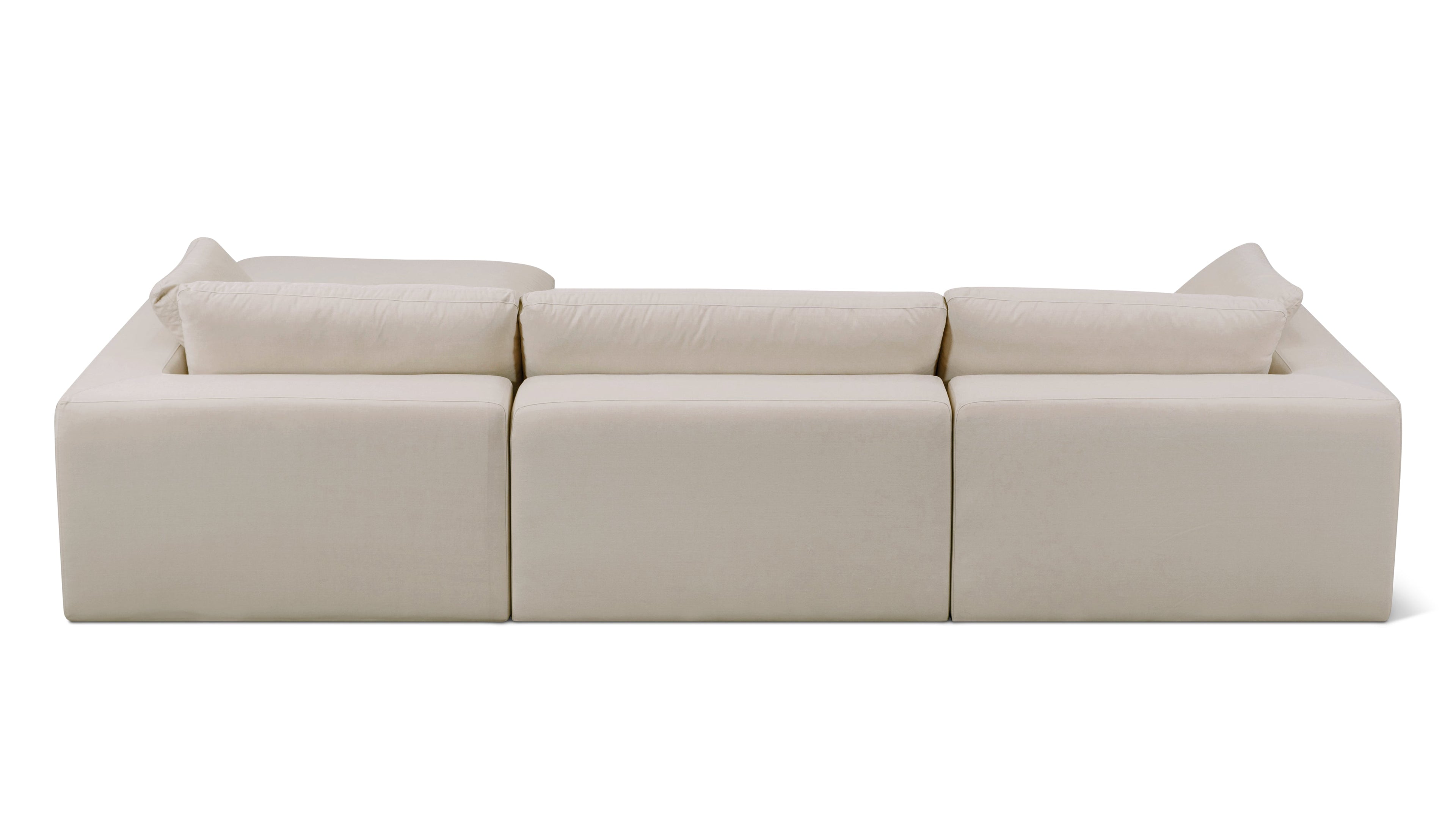 Movie Night™ Outdoor 4-Piece Modular Sectional, Large, Ivory