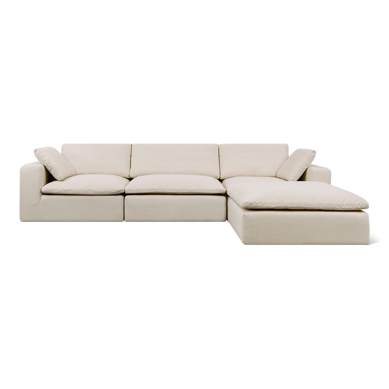 Movie Night™ Outdoor 4-Piece Modular Sectional, Large, Ivory