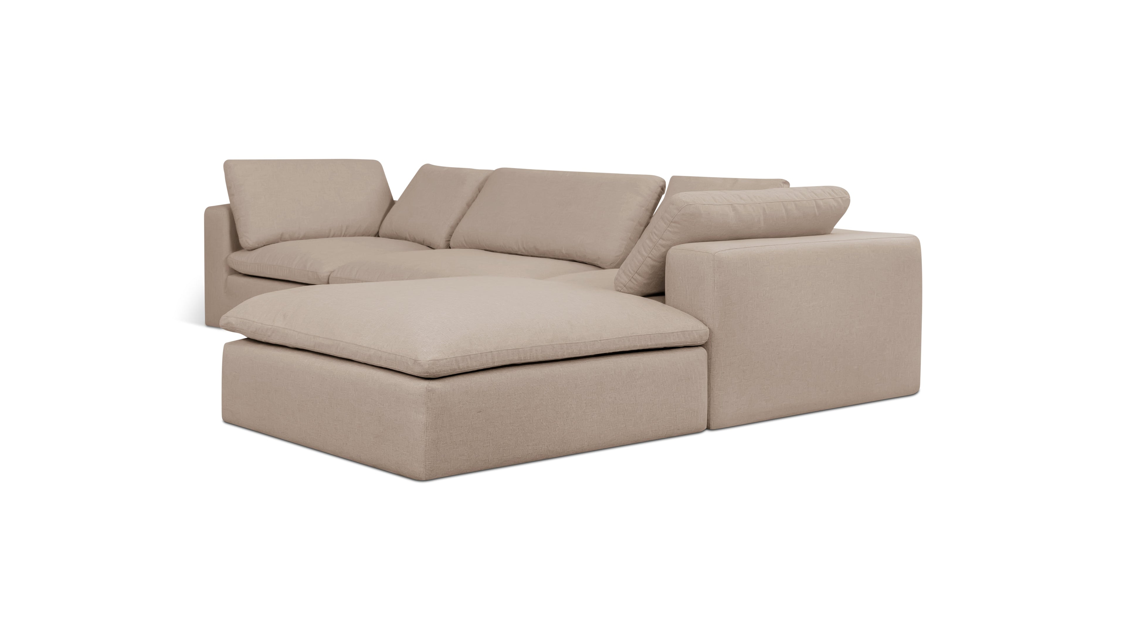 Movie Night™ Outdoor 4-Piece Modular Sectional, Large, Desert