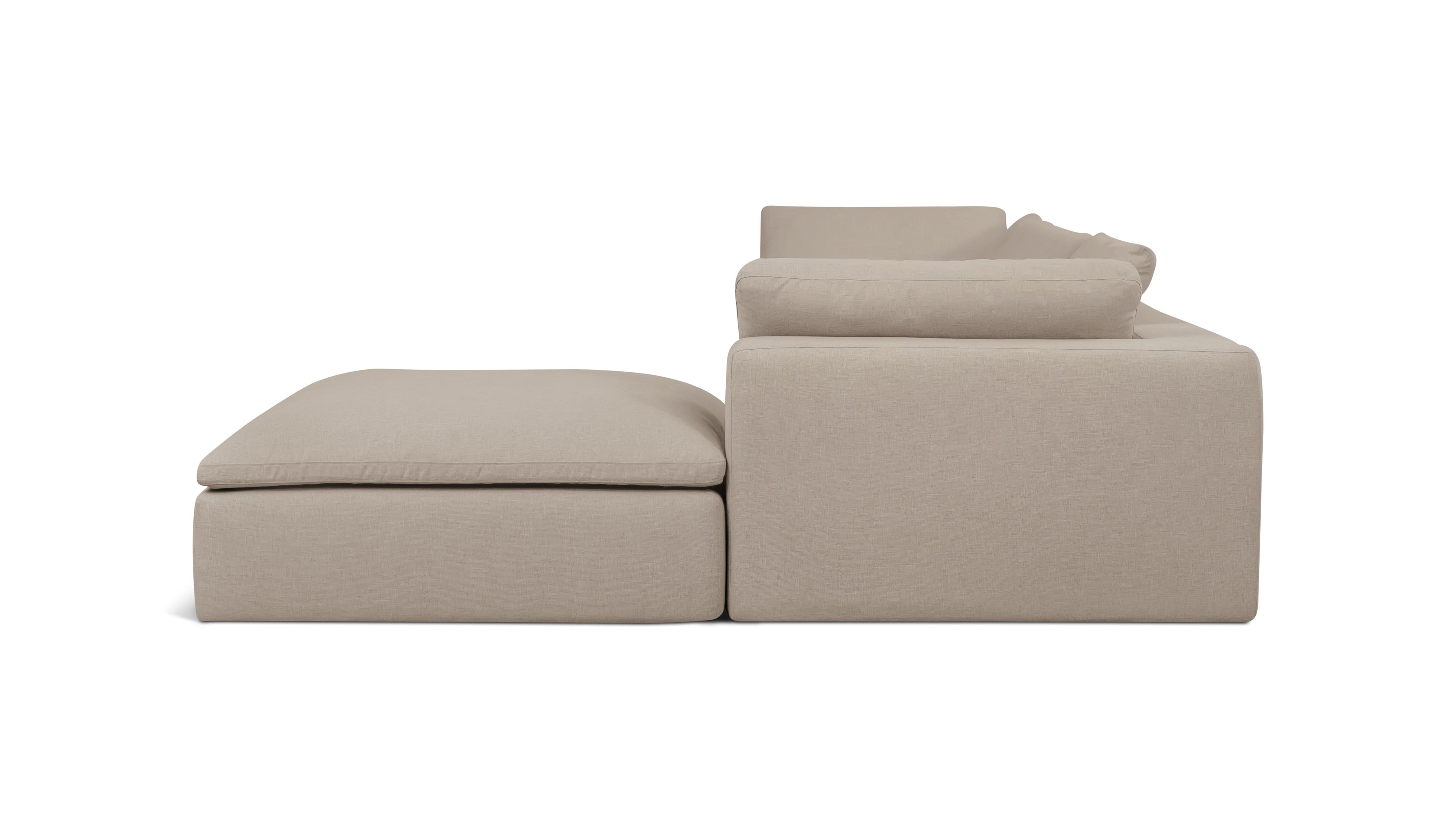 Movie Night™ Outdoor 4-Piece Modular Sectional, Large, Desert