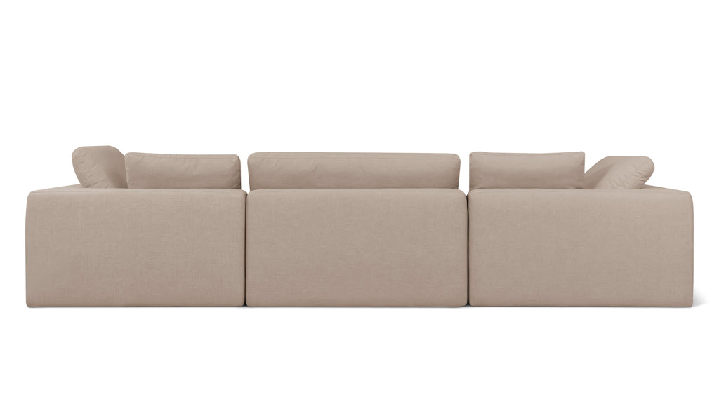 Movie Night™ Outdoor 4-Piece Modular Sectional, Large, Desert