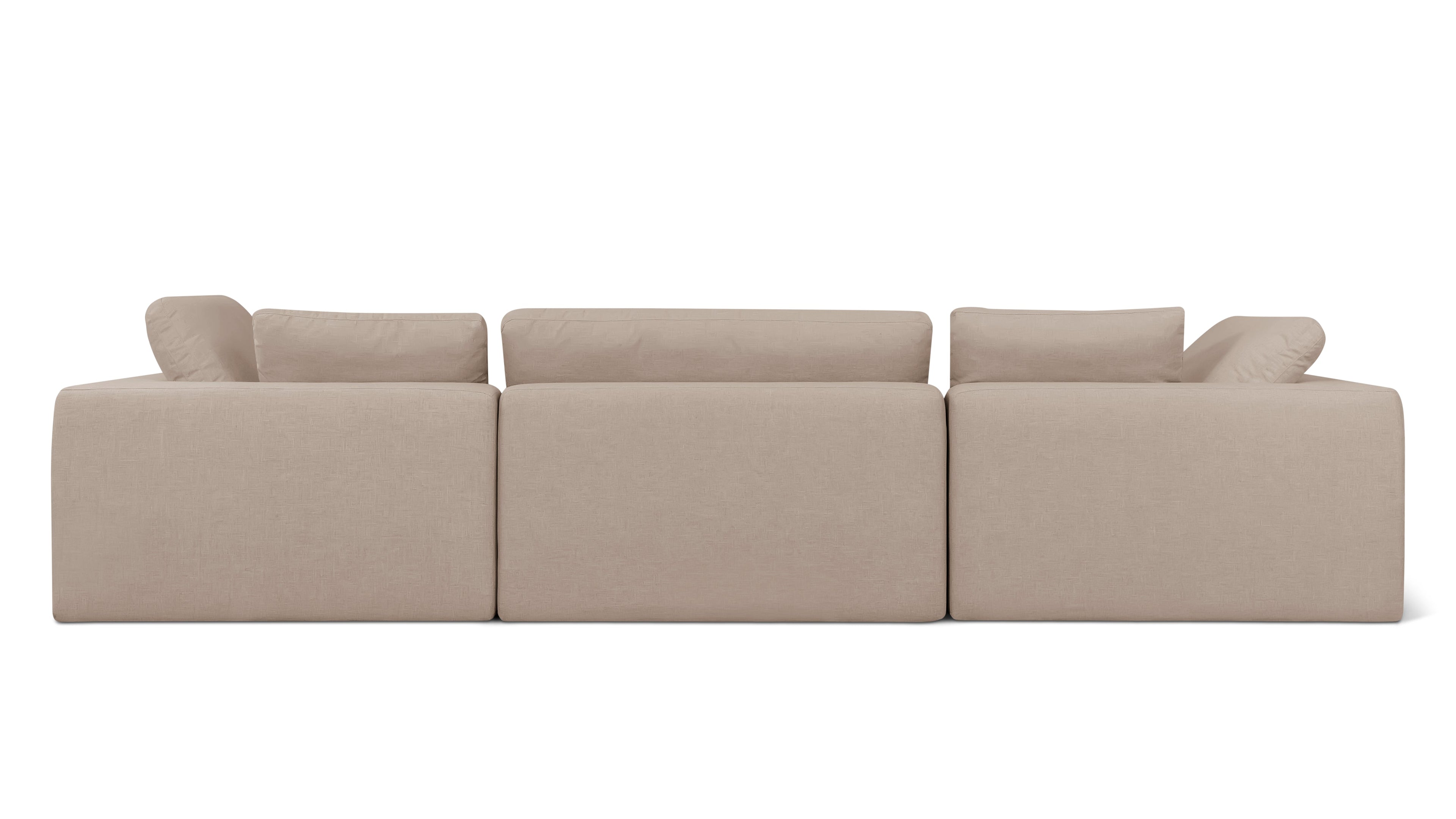 Movie Night™ Outdoor 4-Piece Modular Sectional, Large, Desert