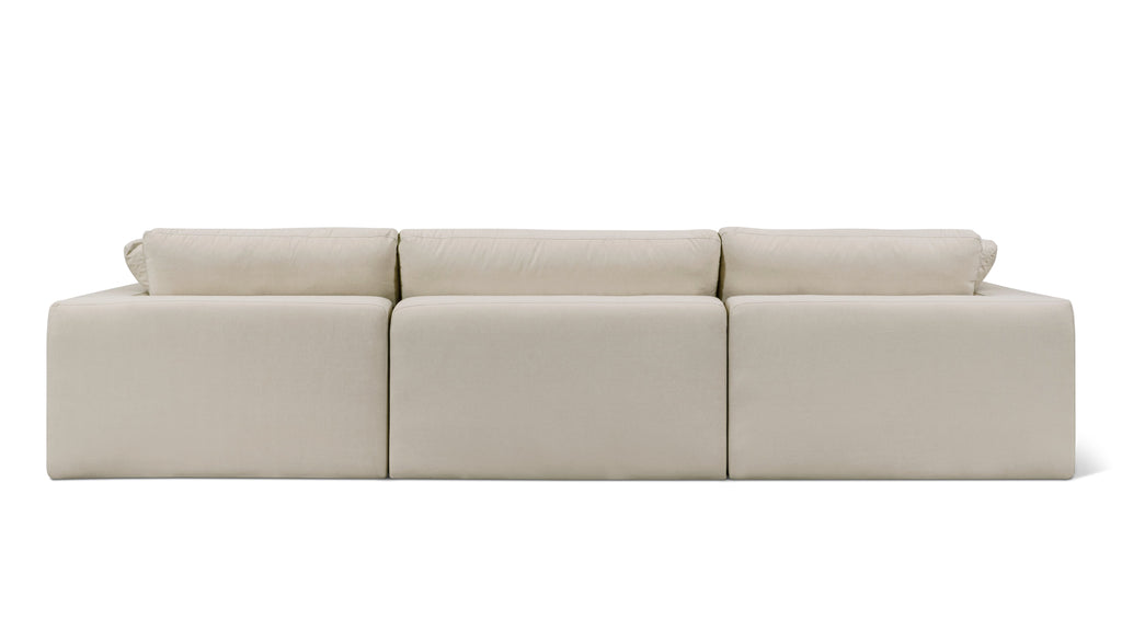 Movie Night™ Outdoor 3-Piece Modular Sofa, Large, Ivory