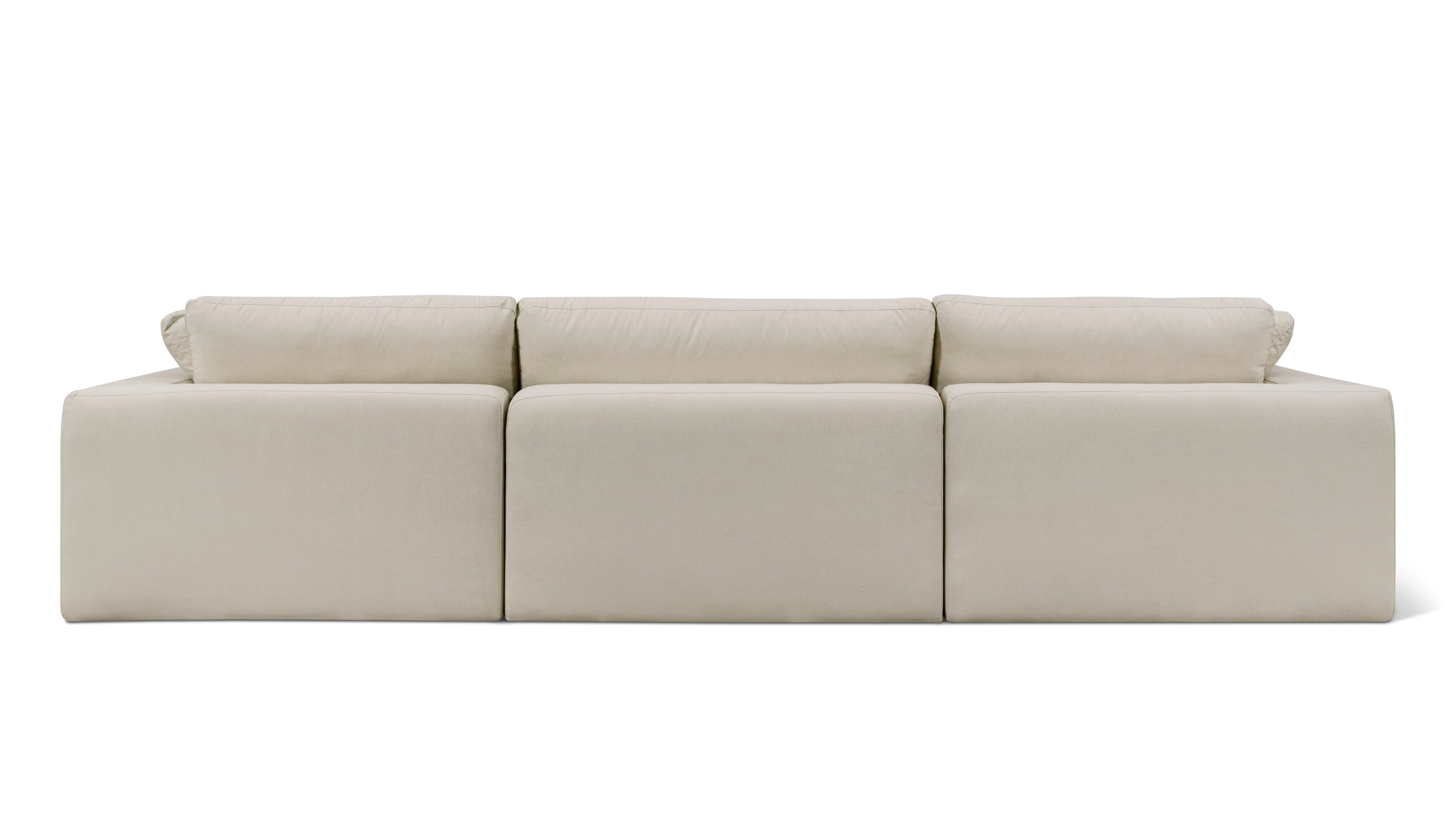 Movie Night™ Outdoor 3-Piece Modular Sofa, Large, Ivory