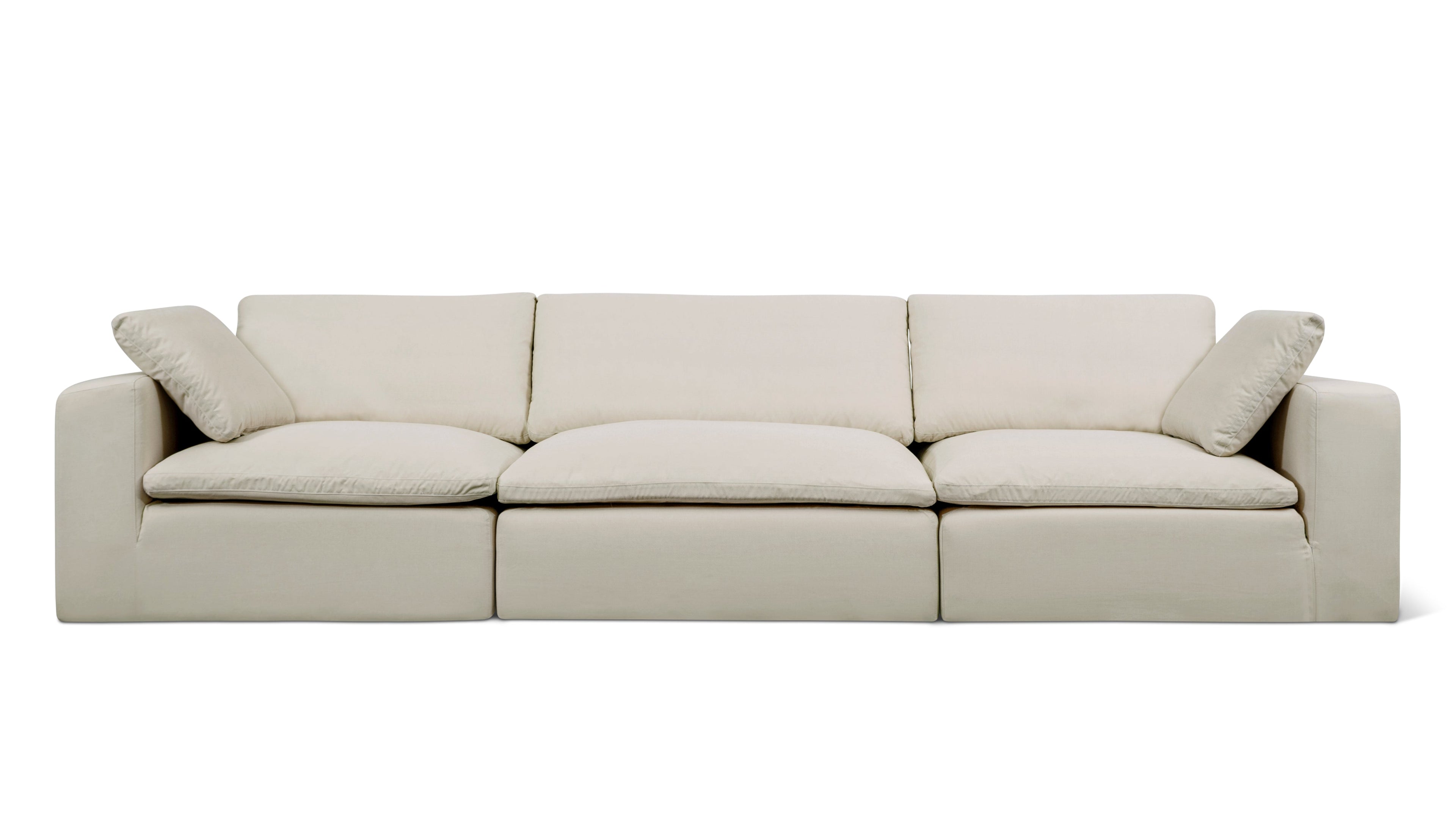 Movie Night™ Outdoor 3-Piece Modular Sofa, Large, Ivory