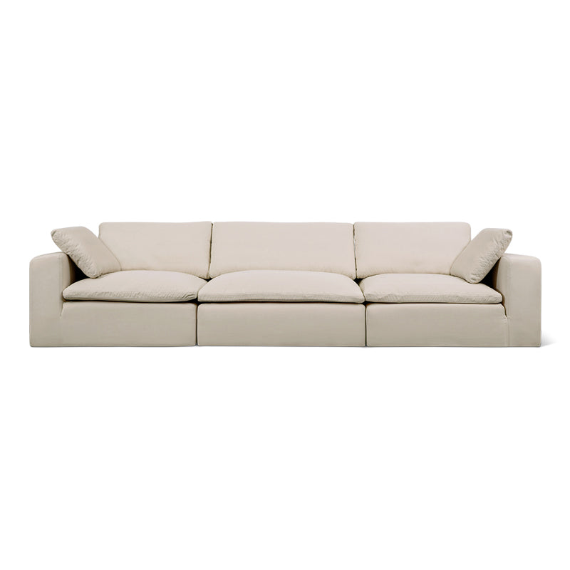 Movie Night™ Outdoor 3-Piece Modular Sofa, Large, Ivory
