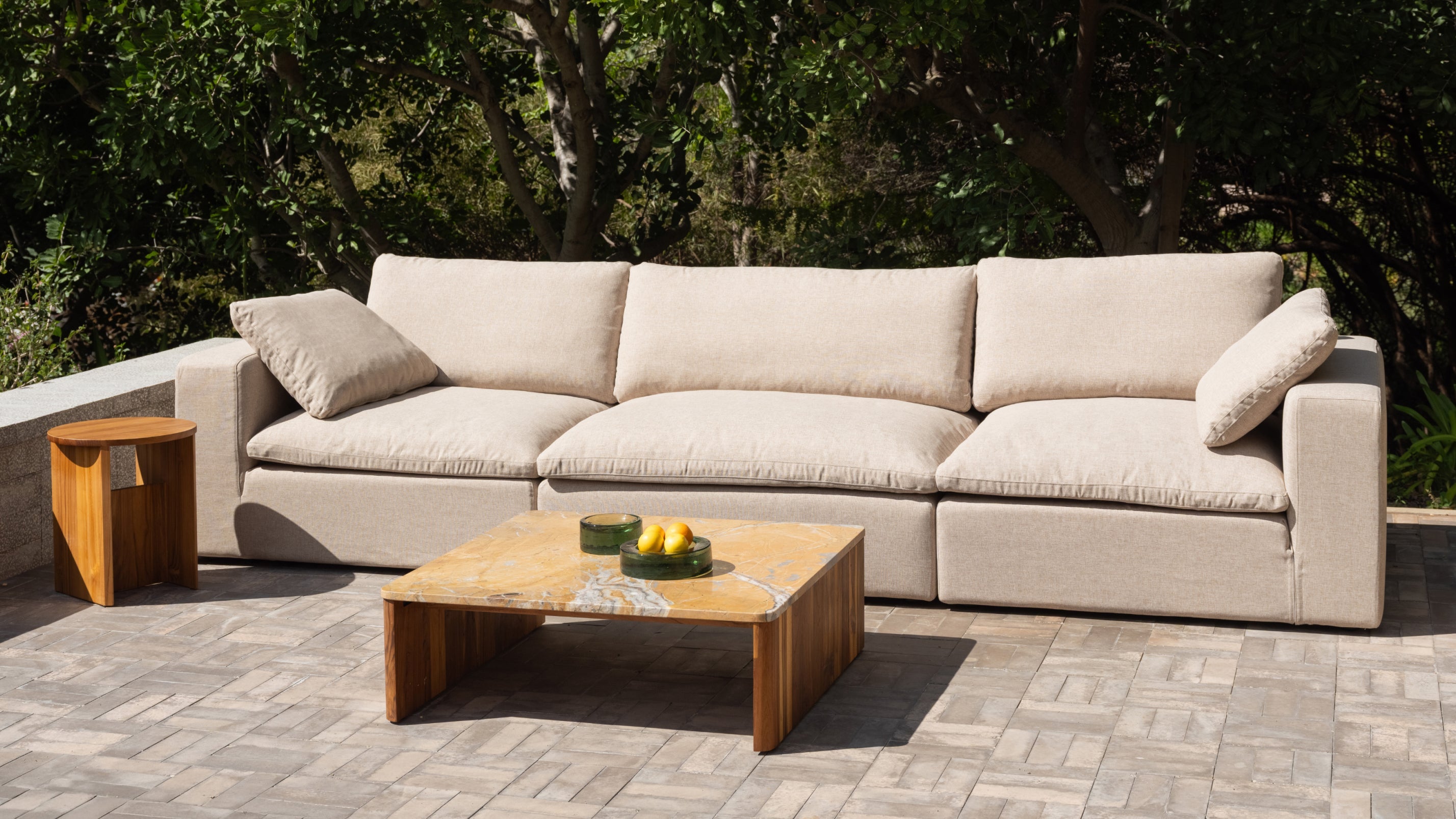 Movie Night™ Outdoor 3-Piece Modular Sofa, Large, Desert