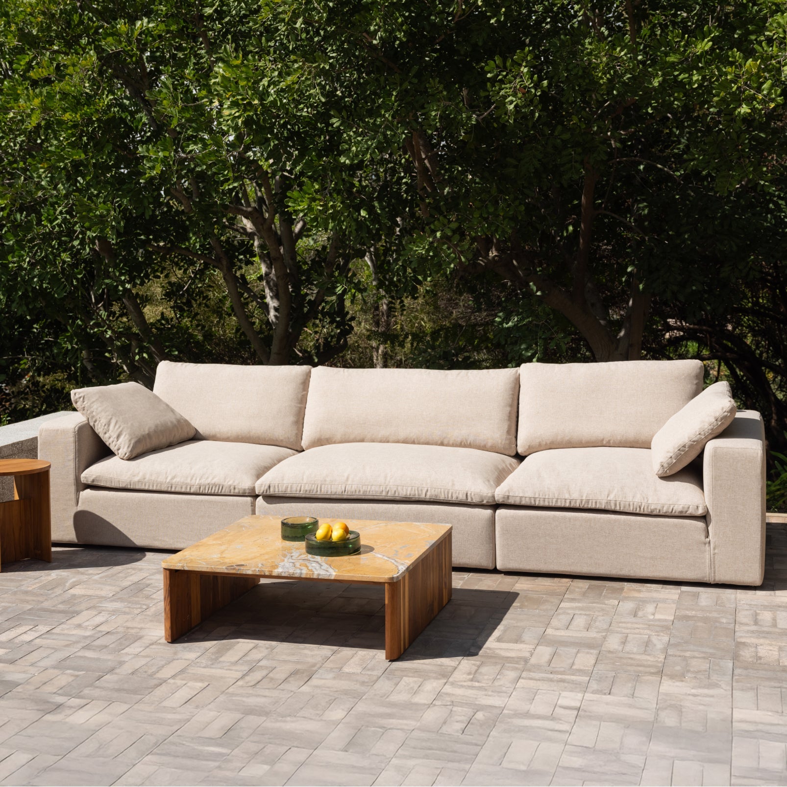 Movie Night™ Outdoor 3-Piece Modular Sofa, Large, Desert