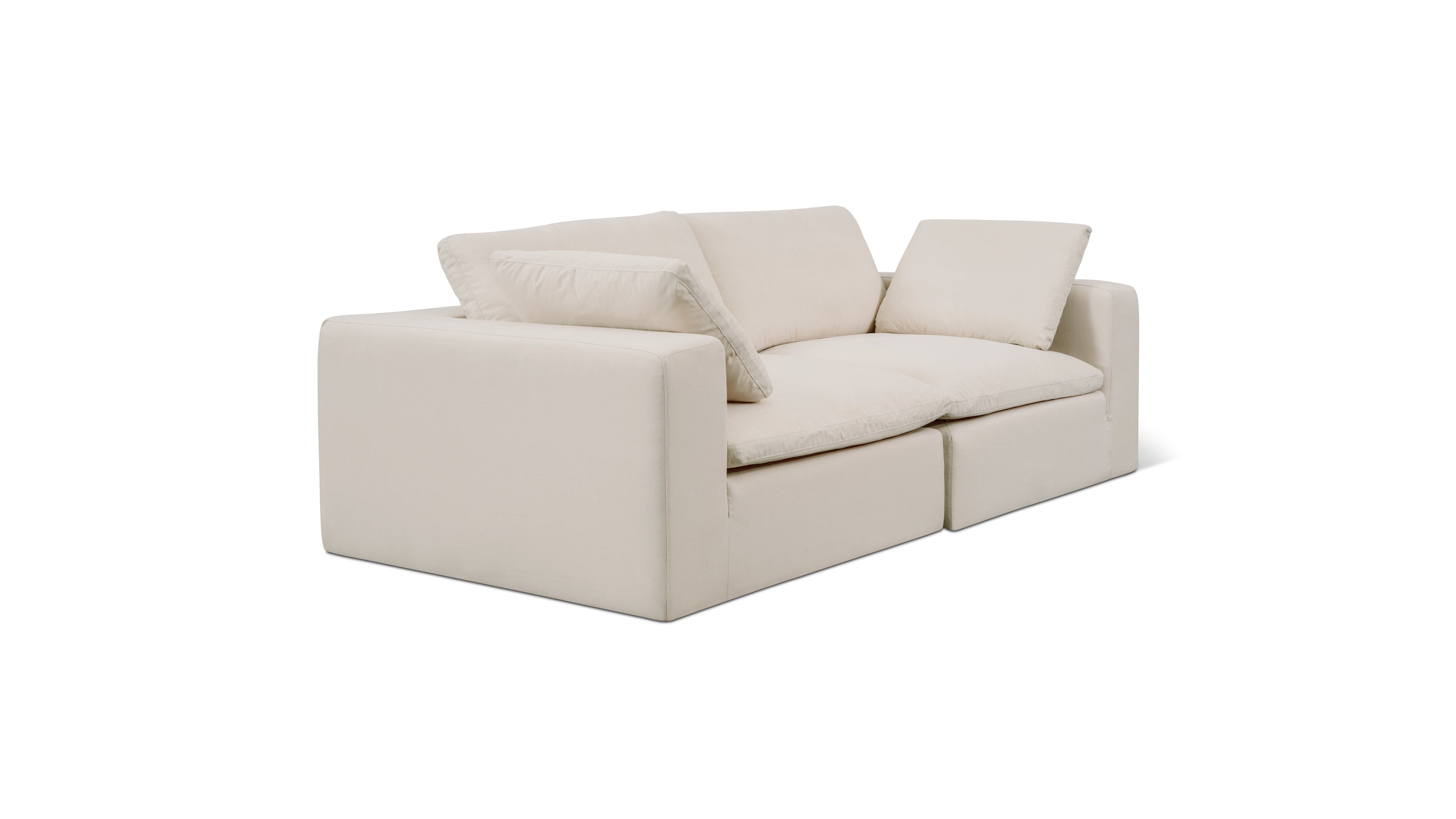 Movie Night™ Outdoor 2-Piece Modular Sofa, Large, Ivory