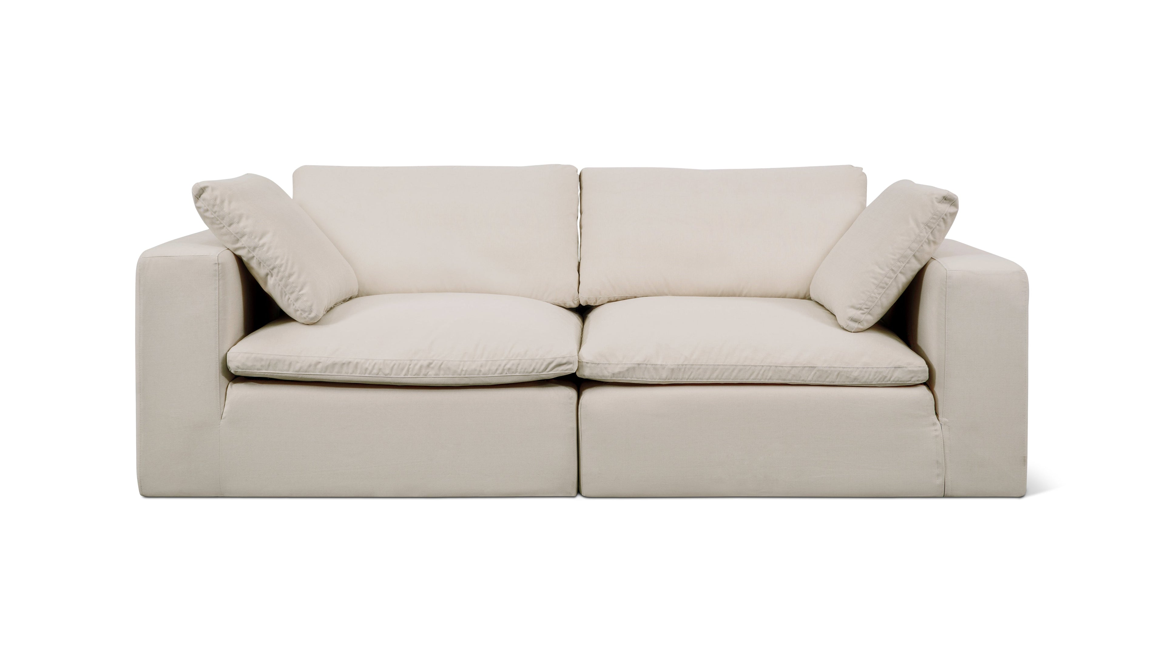Movie Night™ Outdoor 2-Piece Modular Sofa, Large, Ivory