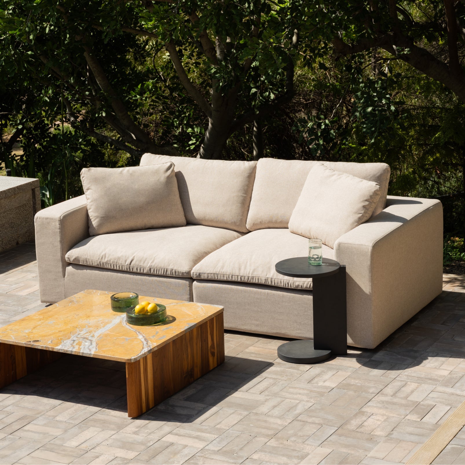Movie Night™ Outdoor 2-Piece Modular Sofa, Large, Desert