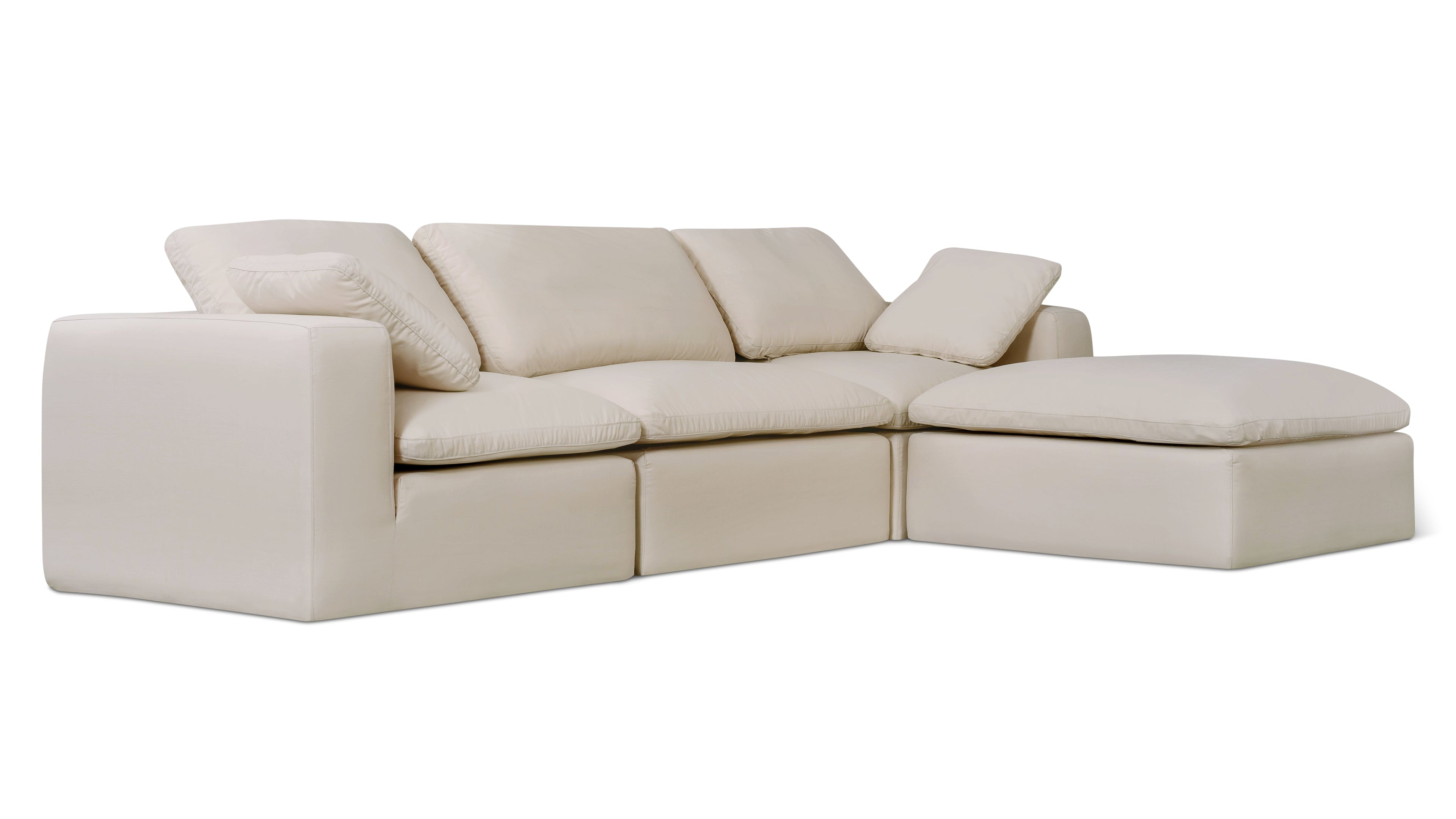 Movie Night™ Outdoor 4-Piece Modular Sectional, Standard, Ivory
