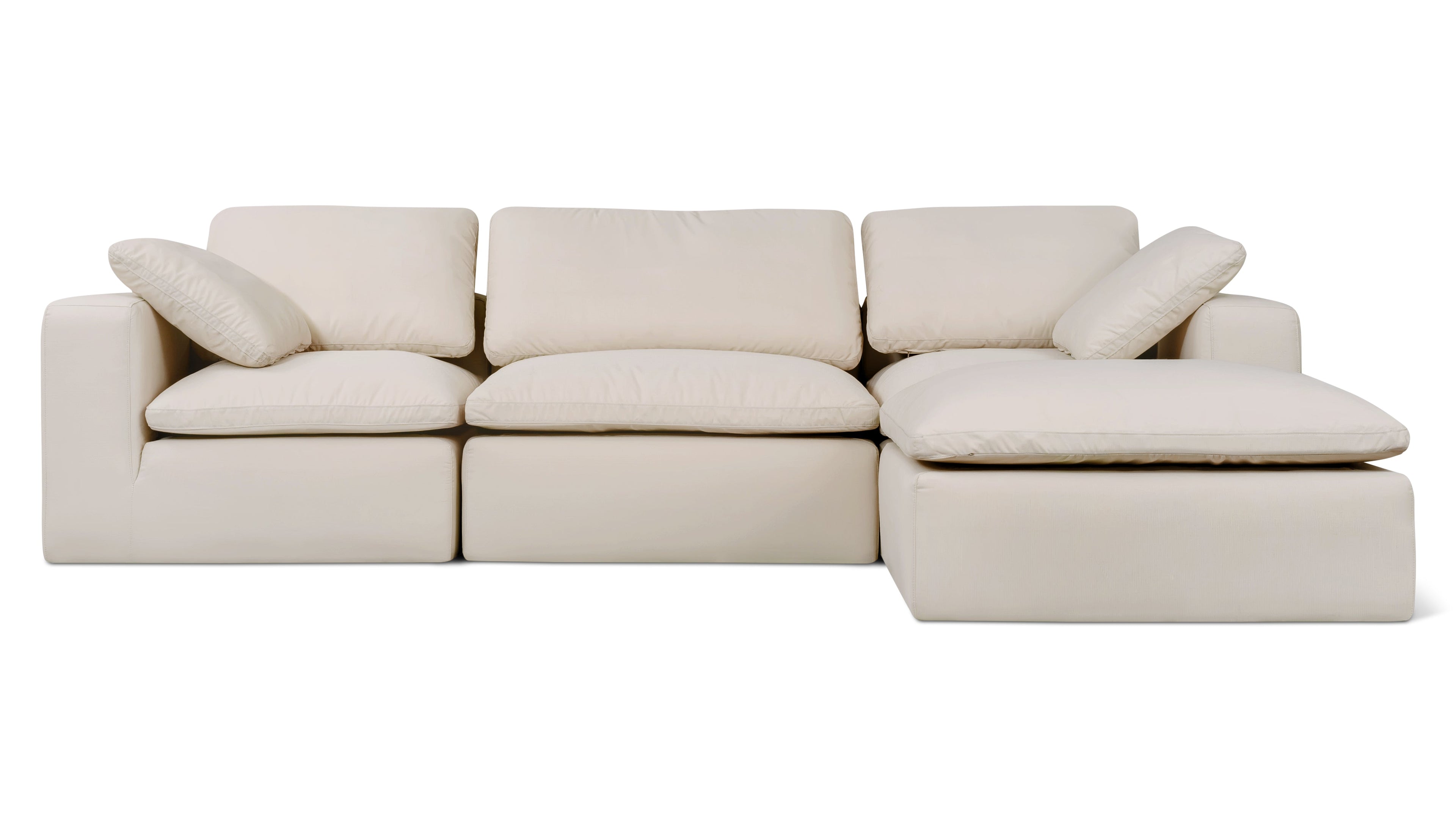 Movie Night™ Outdoor 4-Piece Modular Sectional, Standard, Ivory