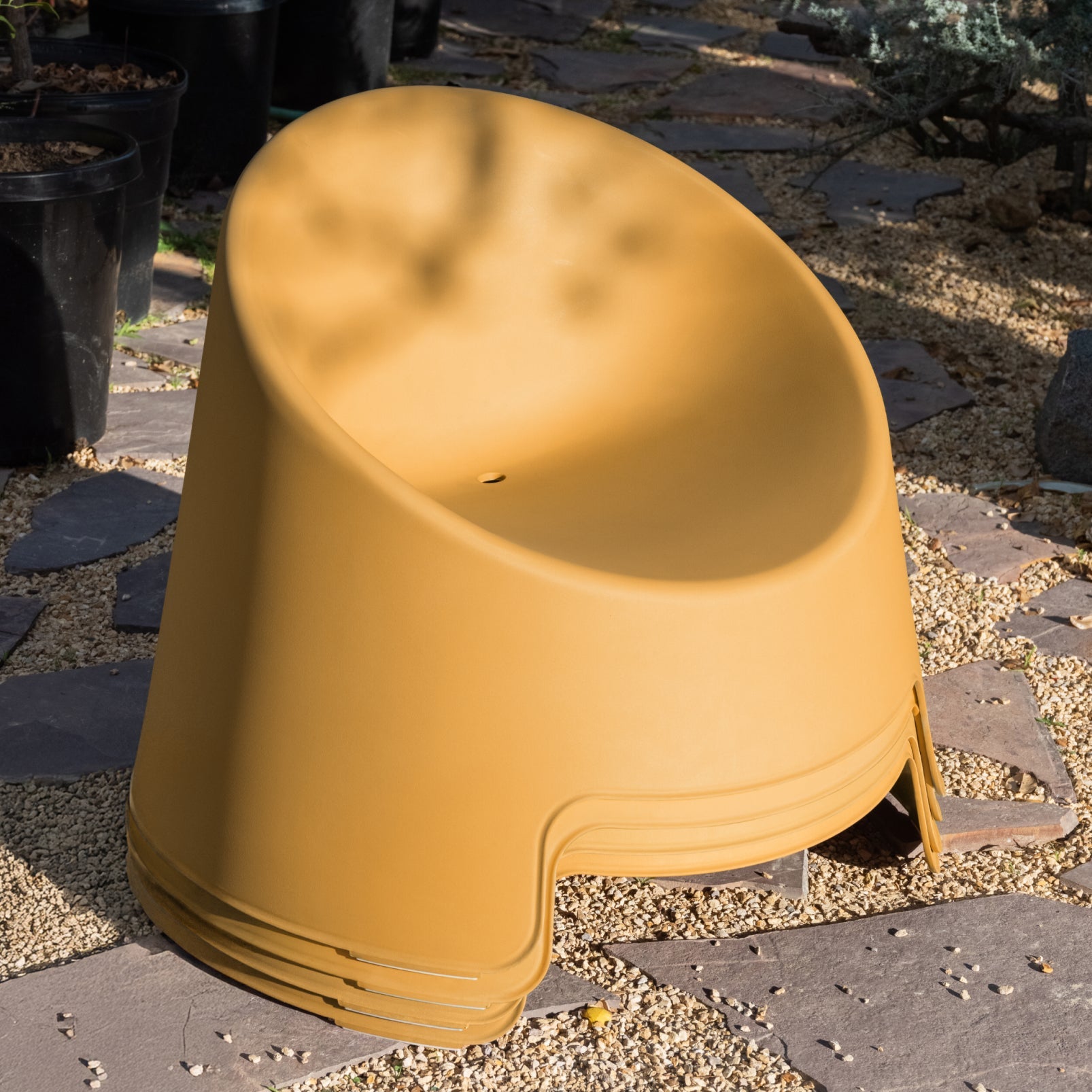 Inner Circle Outdoor Lounge Chair Lemon Set of Four