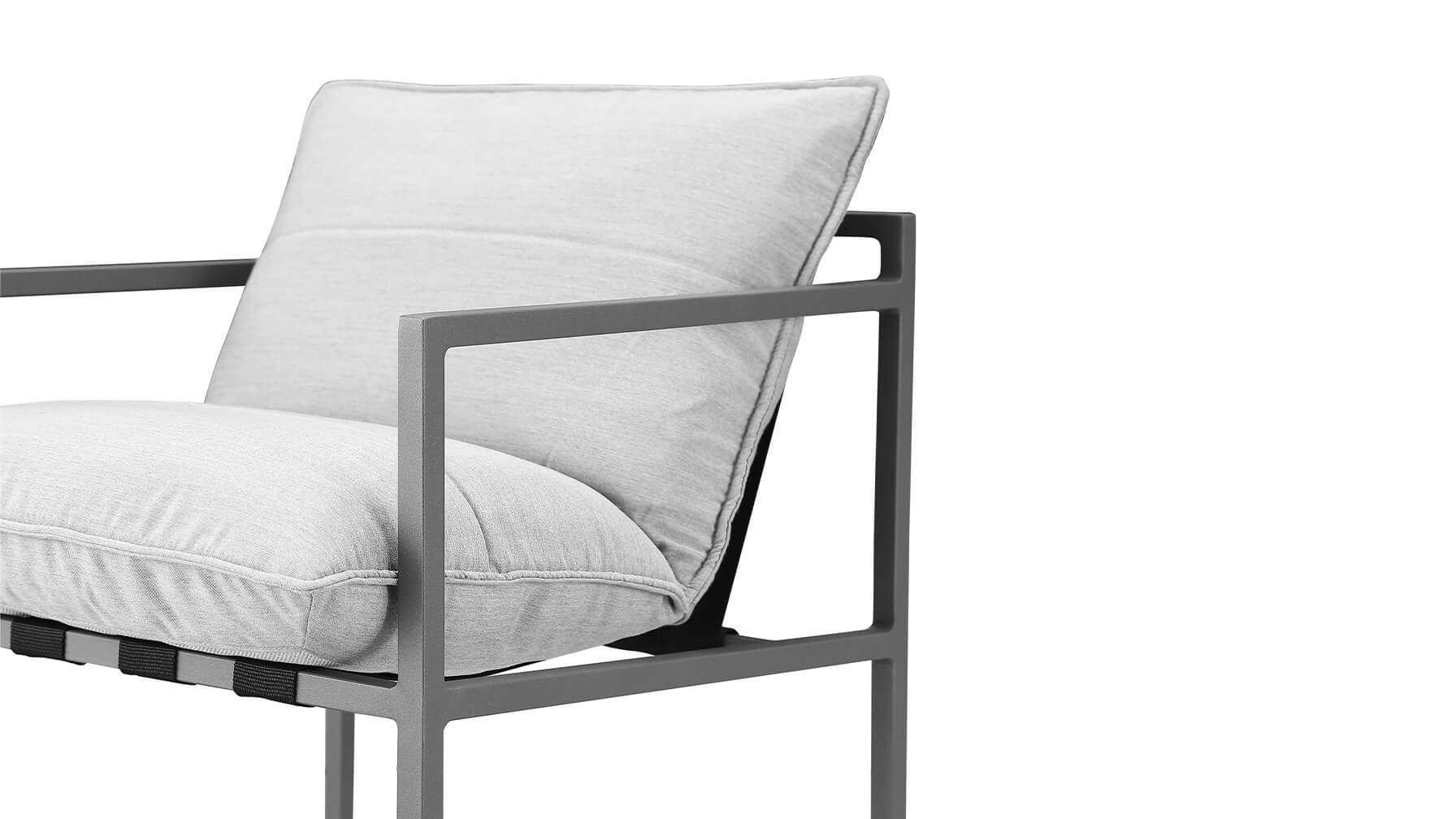 Come To Rest Outdoor Dining Chair, Seashell