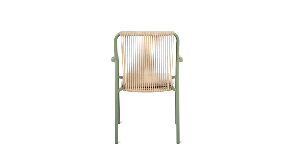 On Deck Outdoor Dining Chair (Set of Two), Sage