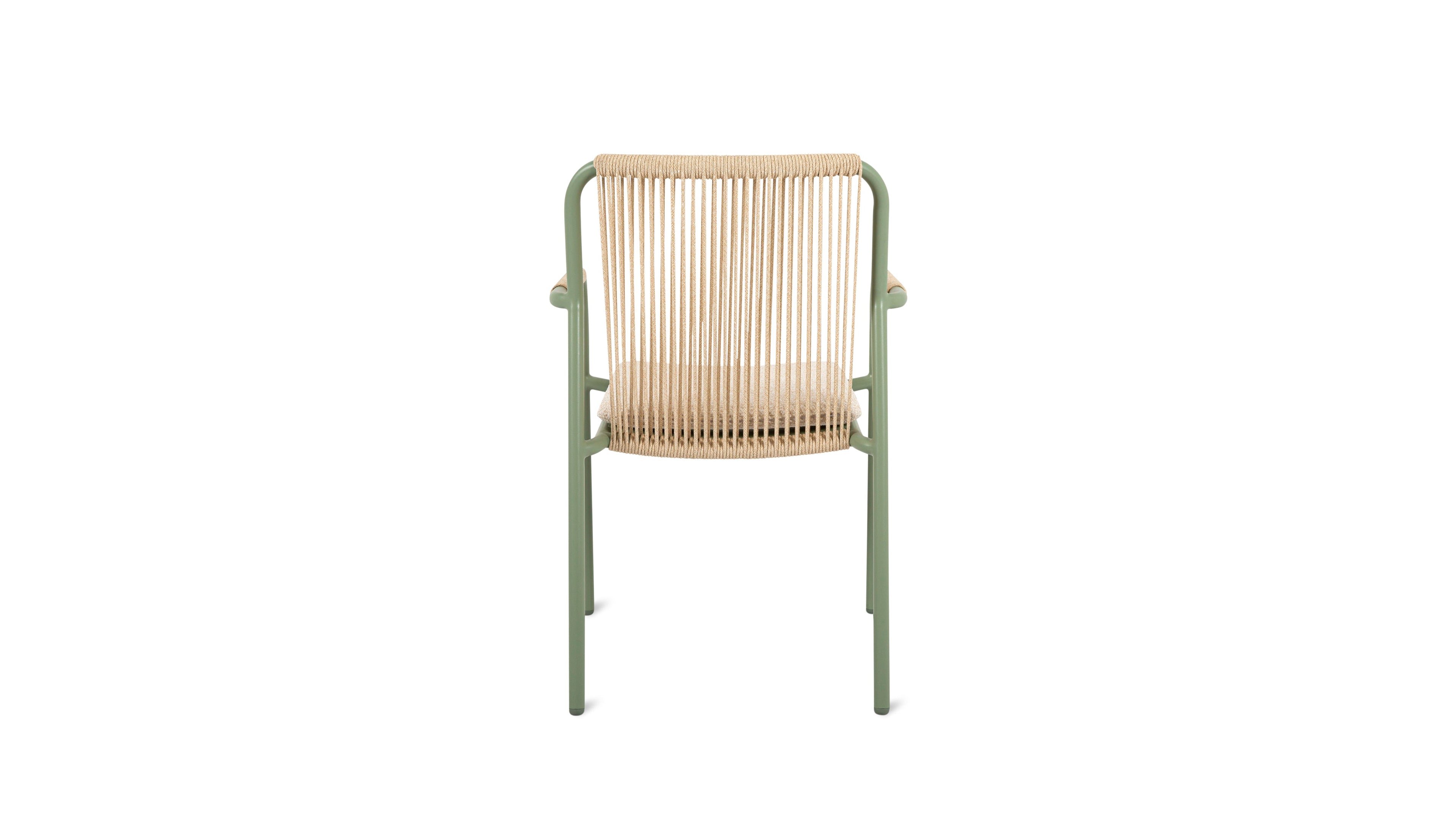 On Deck Outdoor Dining Chair (Set of Two), Sage