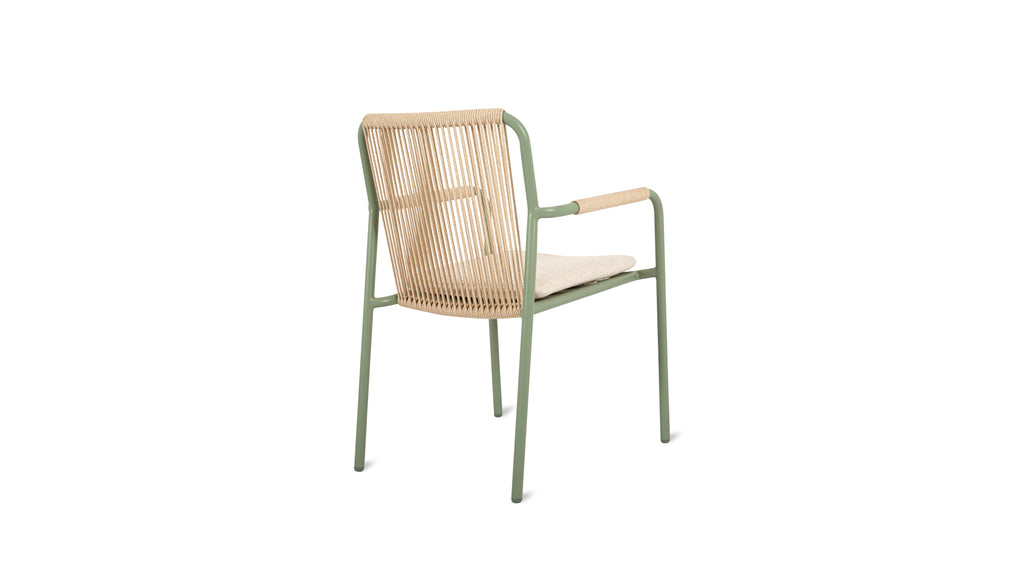 On Deck Outdoor Dining Chair (Set of Two), Sage