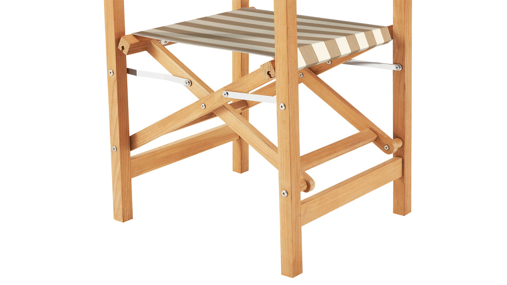 Take Five Outdoor Armchair, Tan Stripe