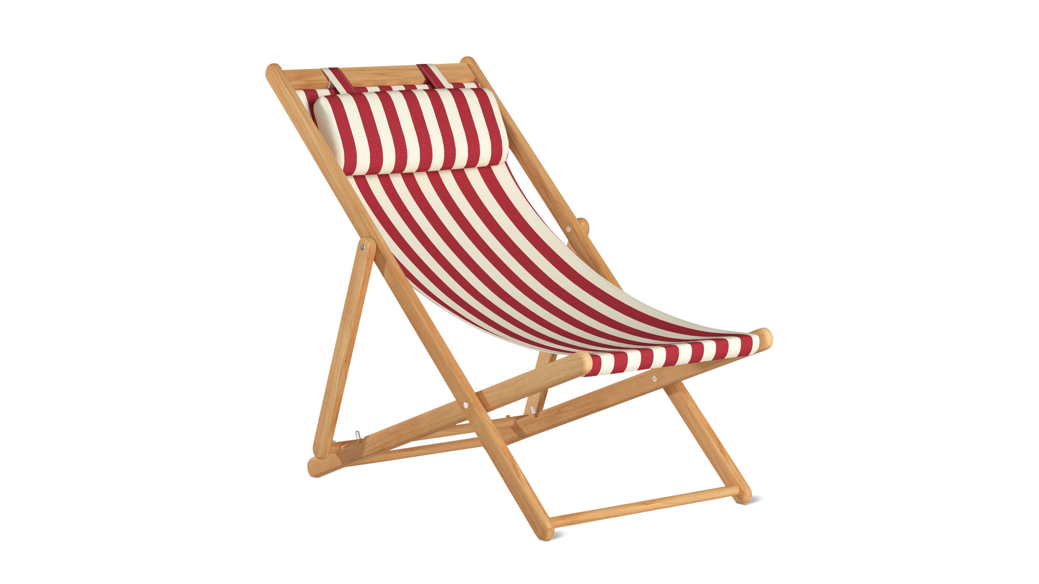 Settle In Outdoor Patio Chair, Large, Scarlet Stripe