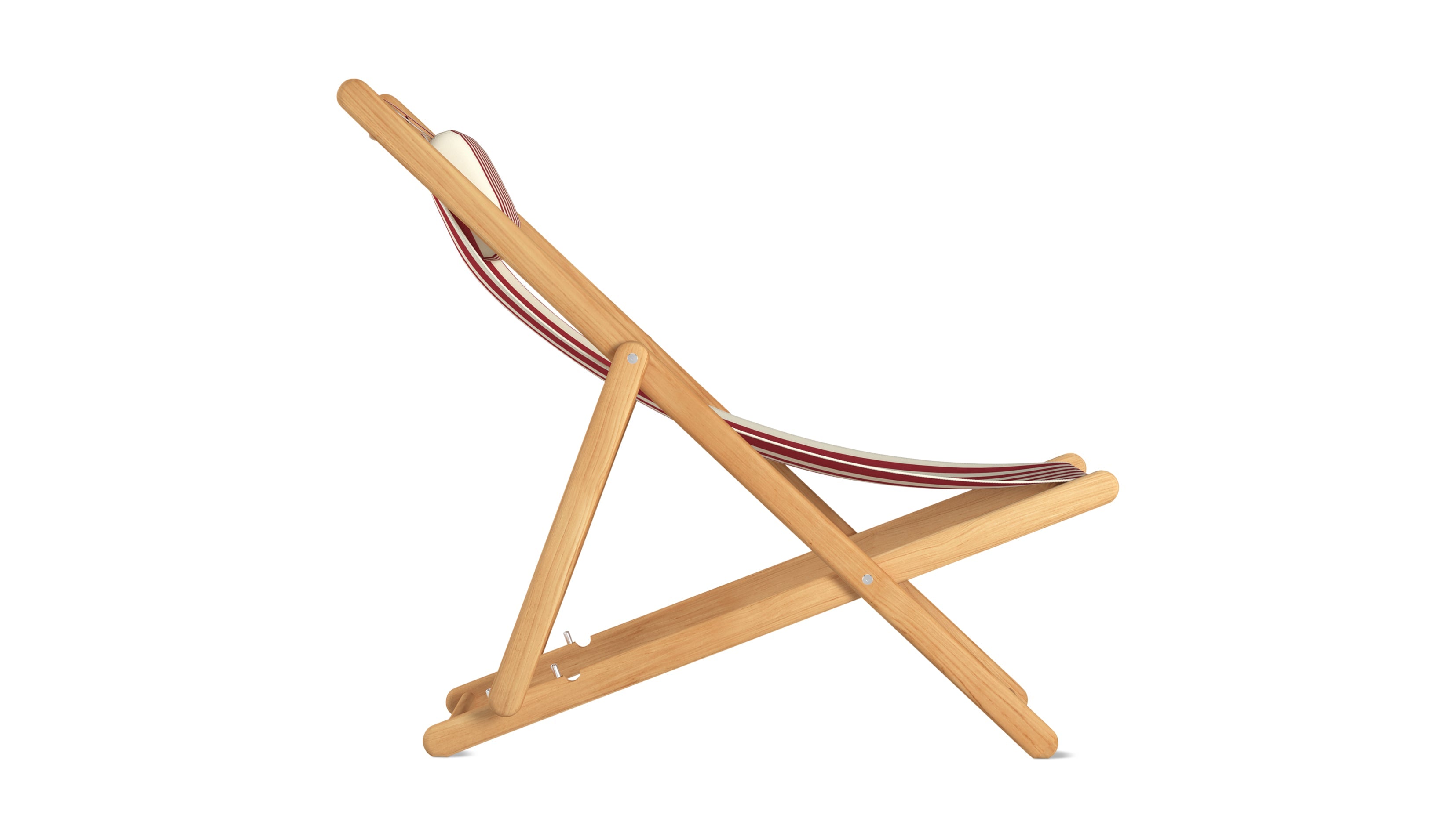 Settle In Outdoor Patio Chair, Large, Scarlet Stripe