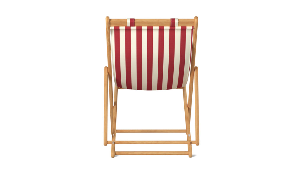 Settle In Outdoor Patio Chair, Large, Scarlet Stripe