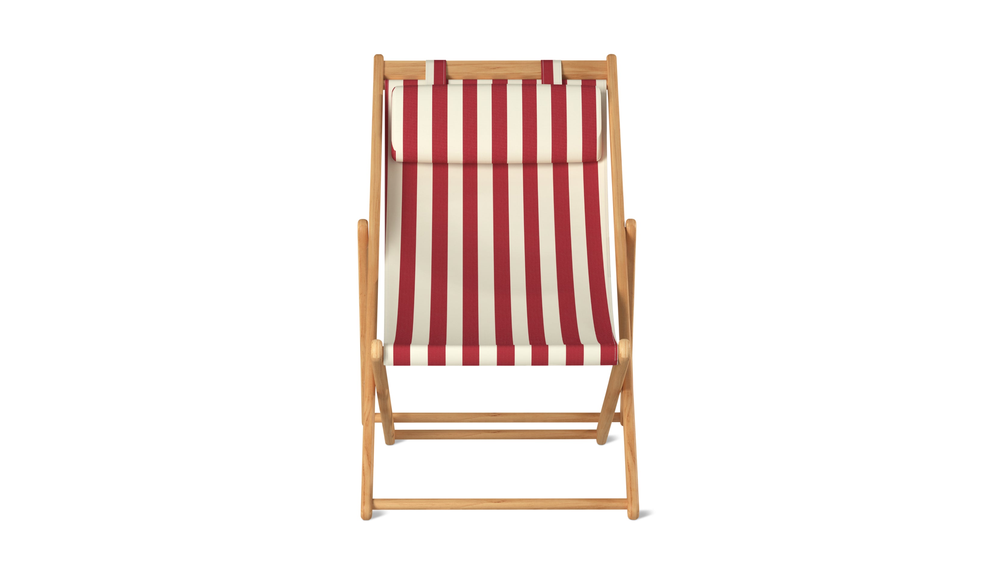Settle In Outdoor Patio Chair, Large, Scarlet Stripe