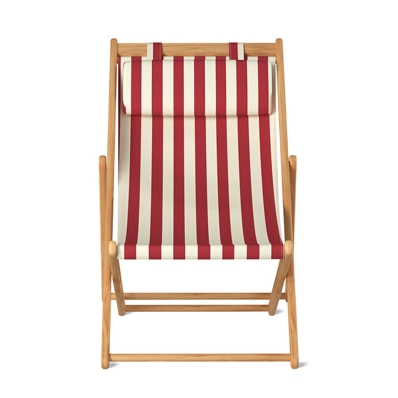 Settle In Outdoor Patio Chair, Large, Scarlet Stripe