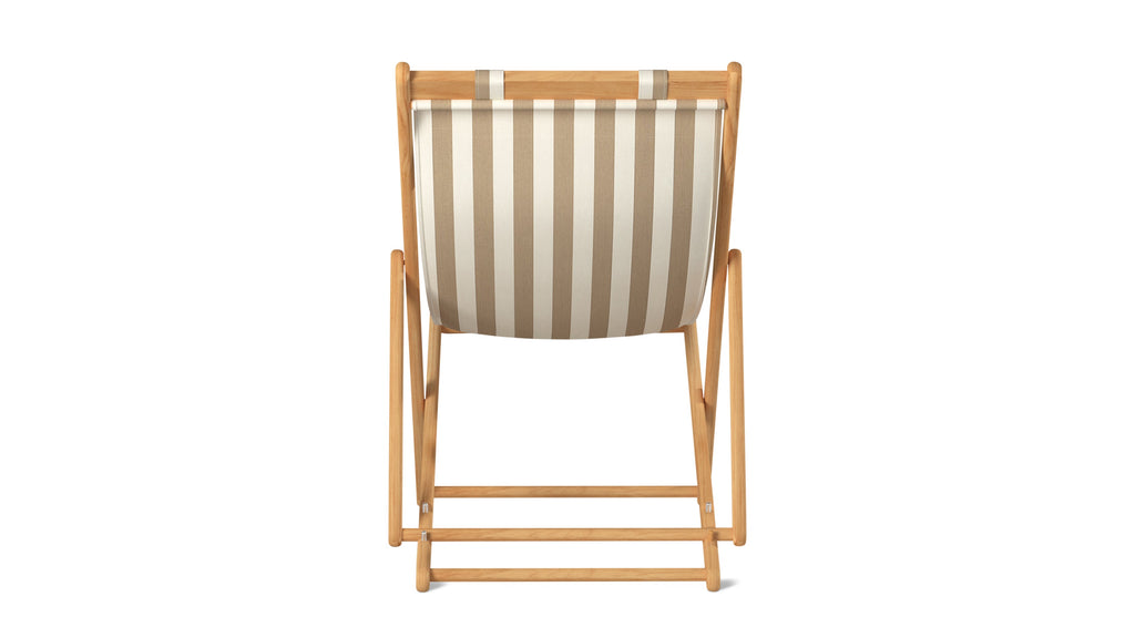 Settle In Outdoor Patio Chair, Large, Tan Stripe