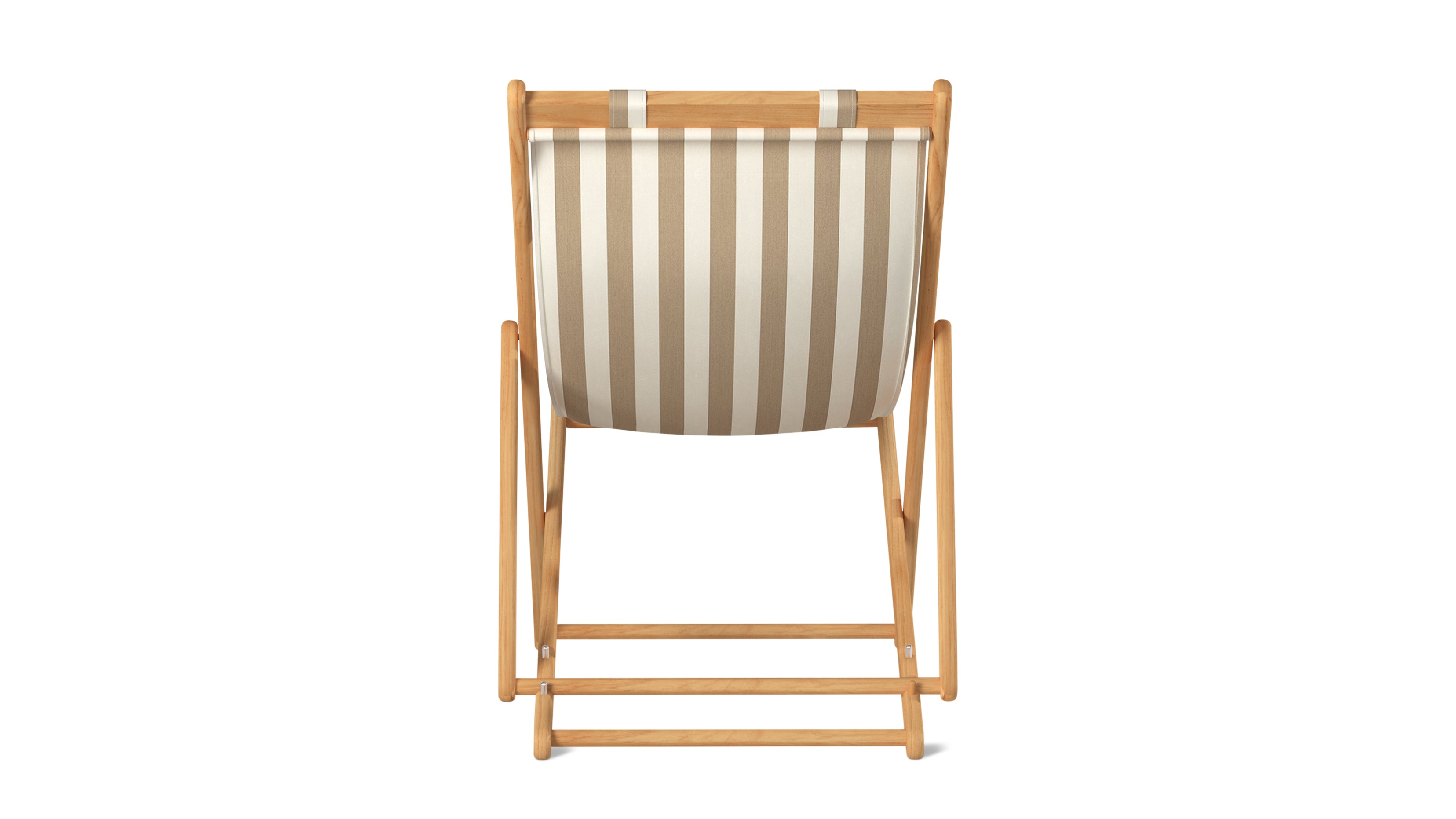 Settle In Outdoor Patio Chair, Large, Tan Stripe