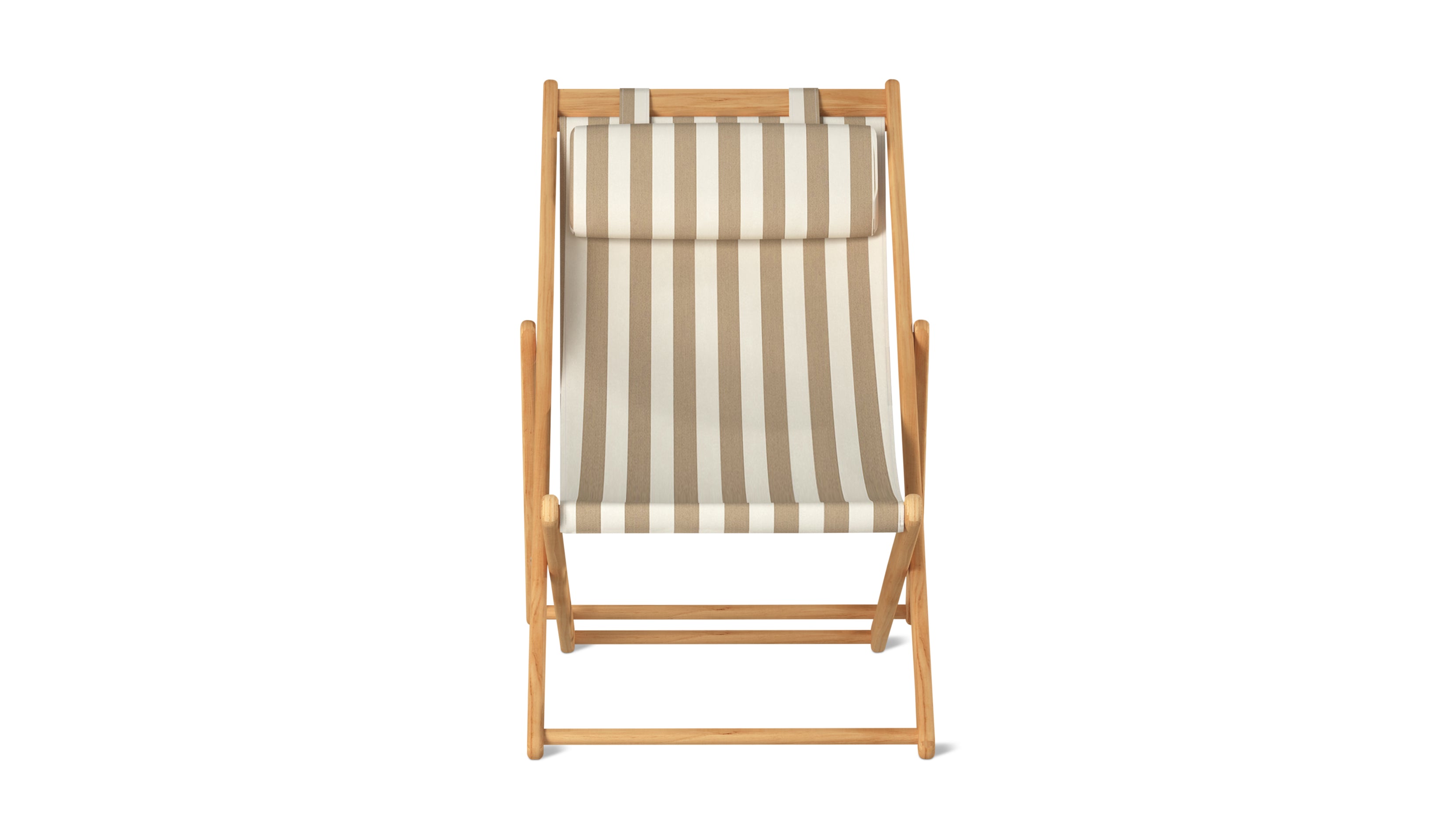 Settle In Outdoor Patio Chair, Large, Tan Stripe