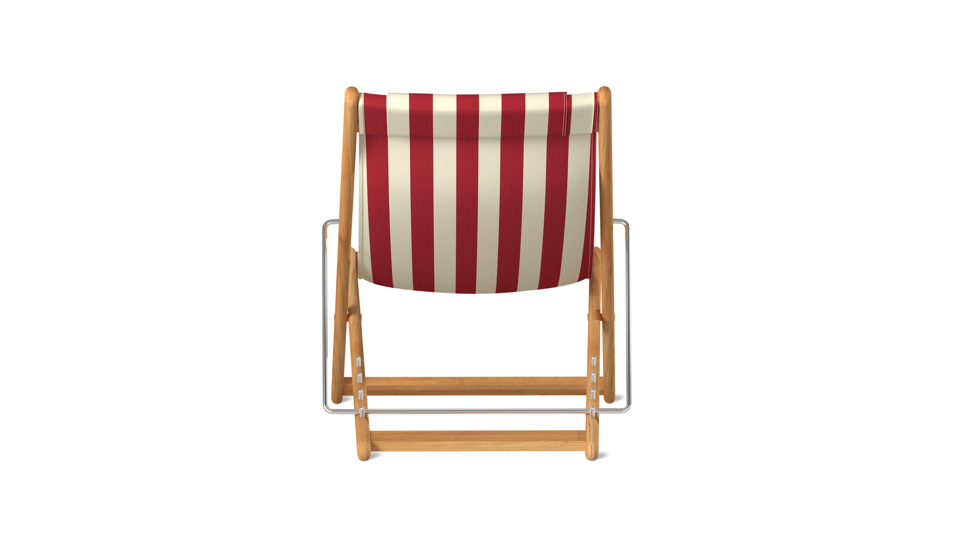 Settle In Outdoor Patio Chair, Small, Scarlet Stripe