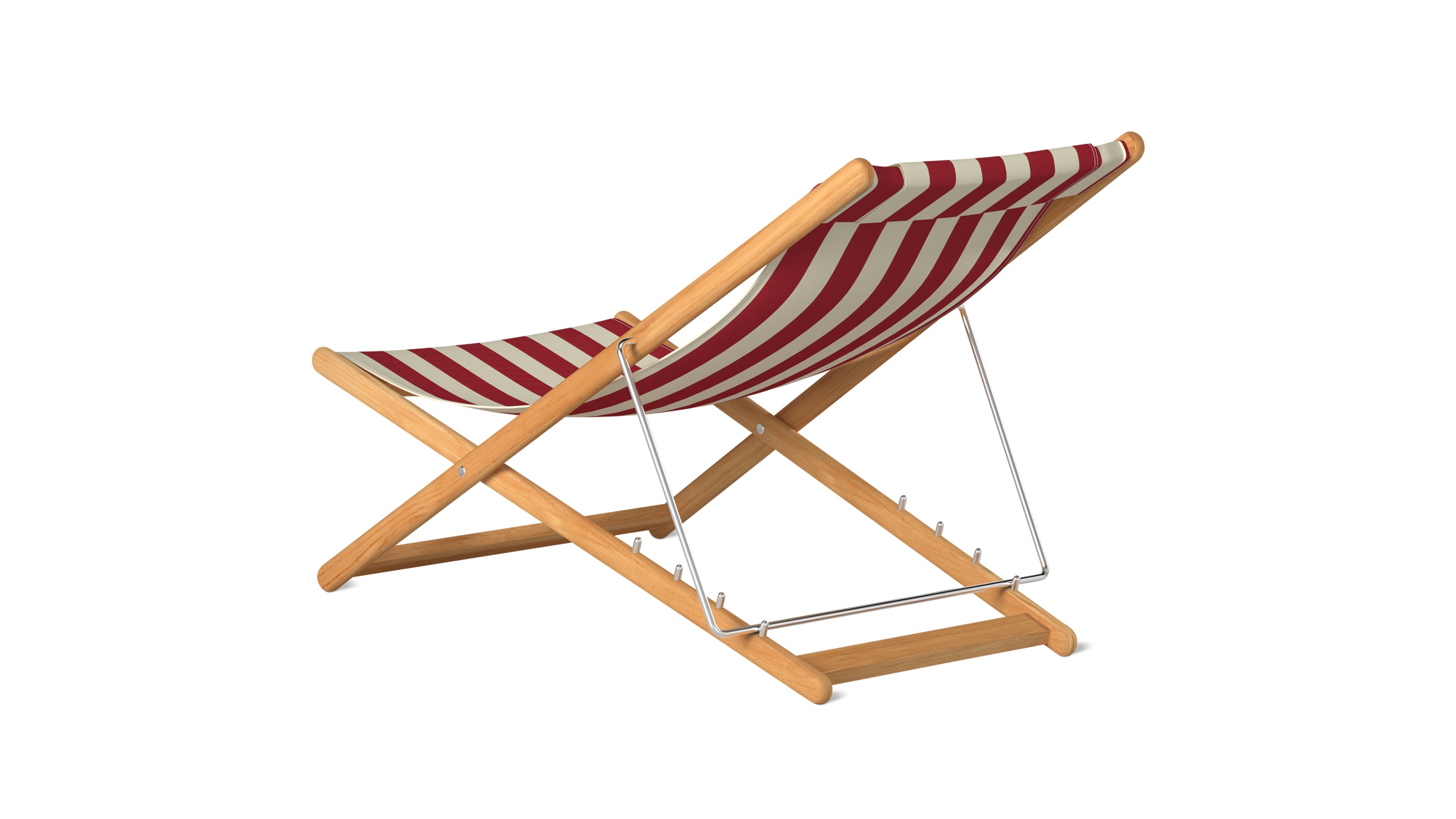 Settle In Outdoor Patio Chair, Small, Scarlet Stripe