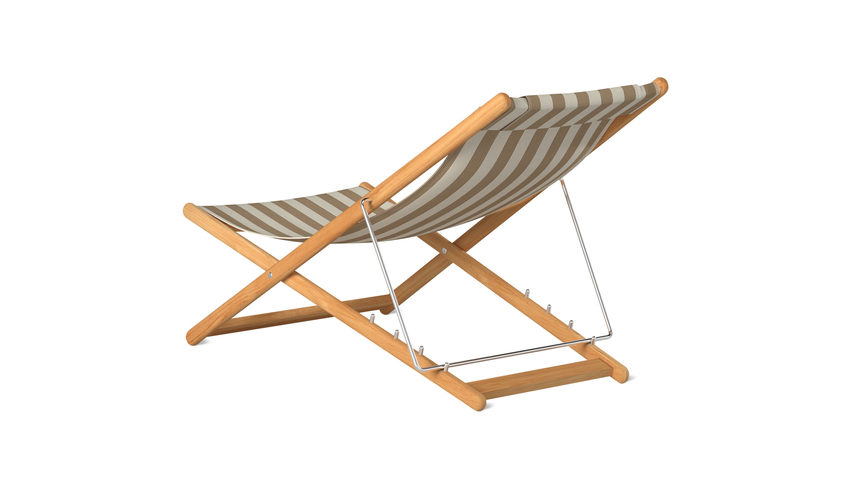 Settle In Outdoor Patio Chair, Small, Tan Stripe