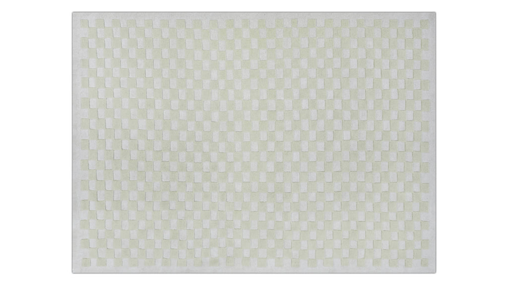 Checkers Rug x Scott Sueme, 8x10, Aloe