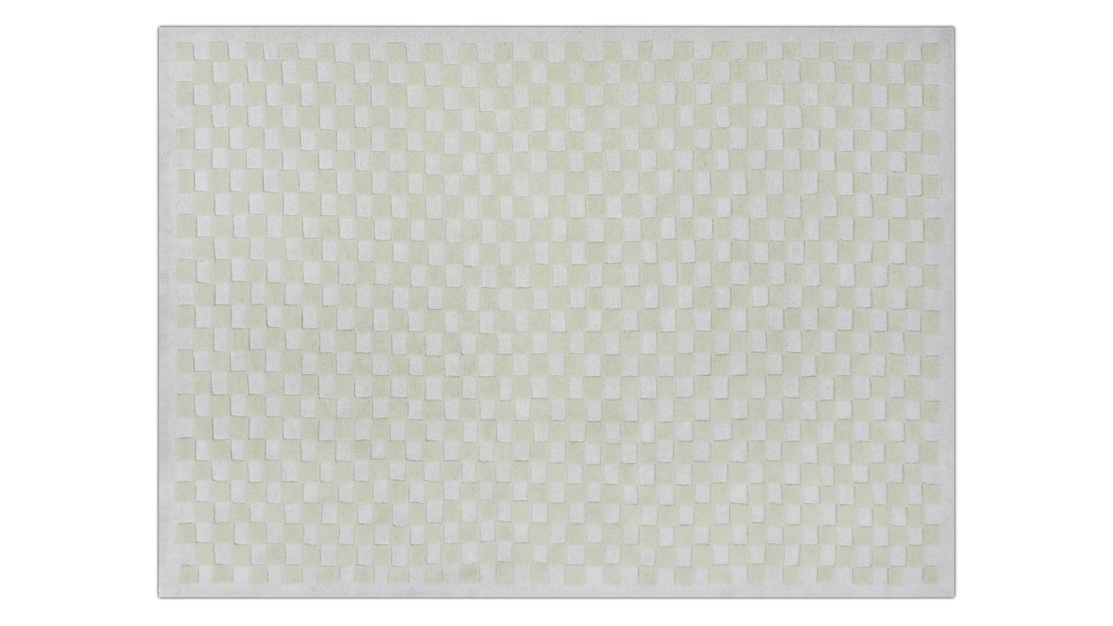 Checkers Rug x Scott Sueme, 8x10, Aloe