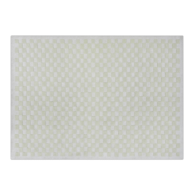 Checkers Rug x Scott Sueme, 8x10, Aloe