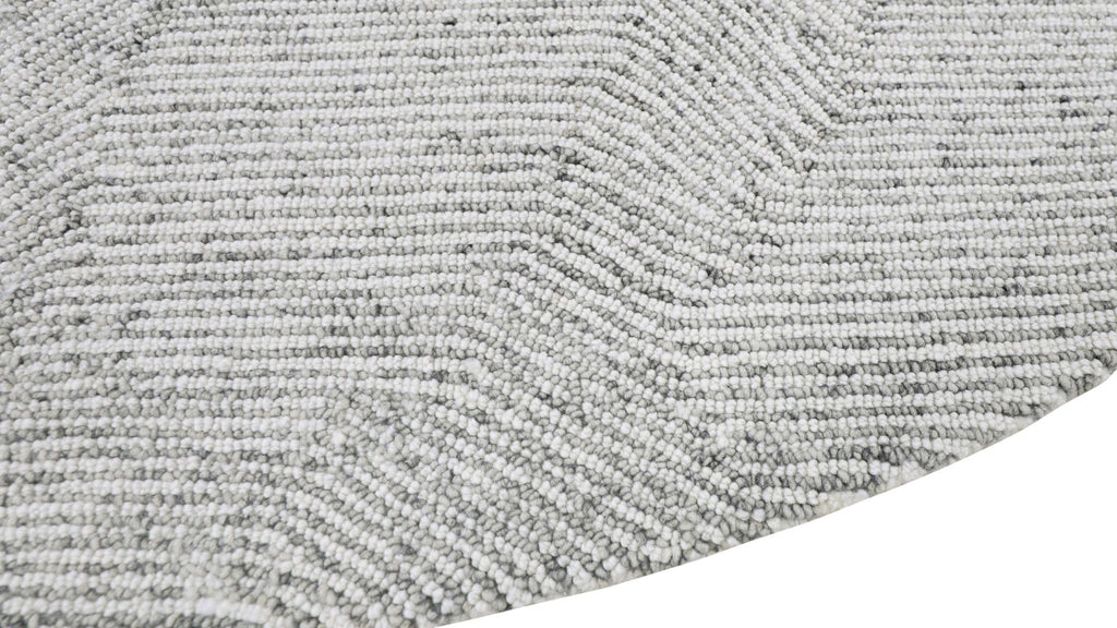 Rocky Road Rug Round, 7x7, Frost