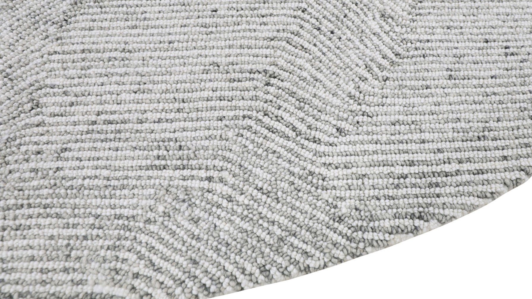 Rocky Road Rug Round, 7x7, Frost