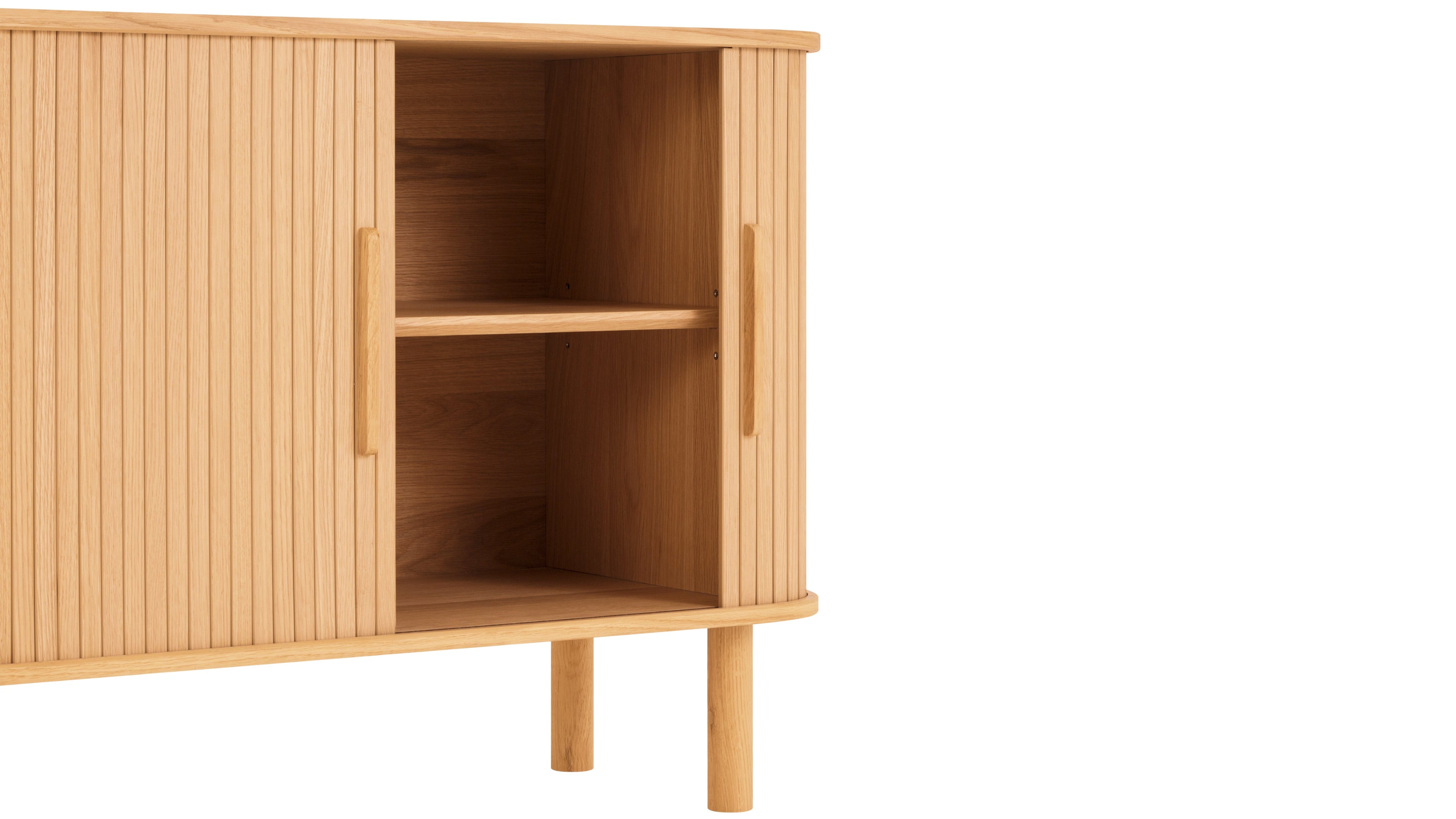 Easy Edge Sideboard All Wood, Small, White Oak