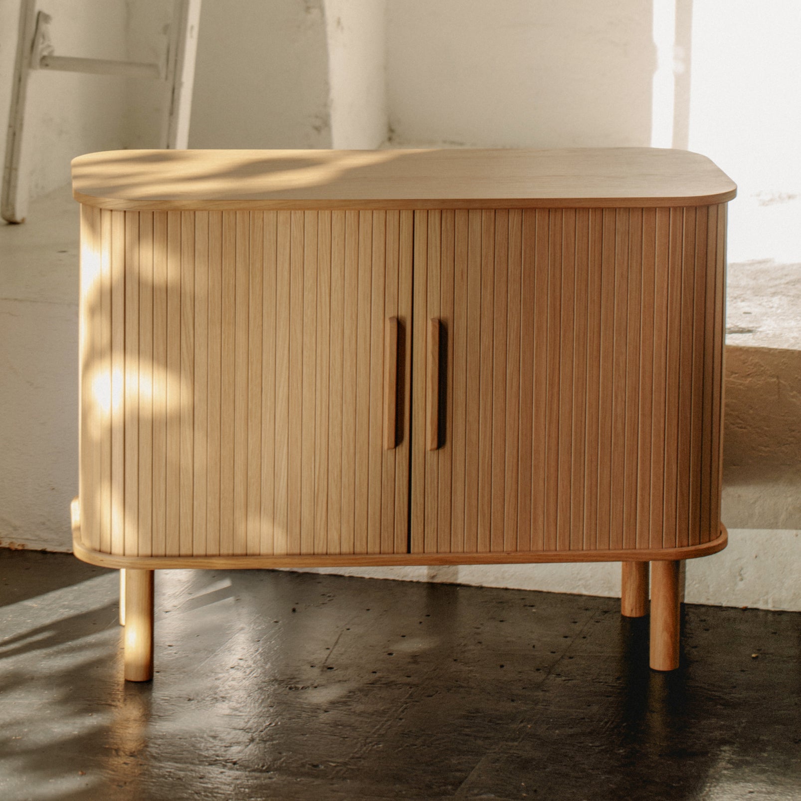 Easy Edge Sideboard All Wood, Small, White Oak