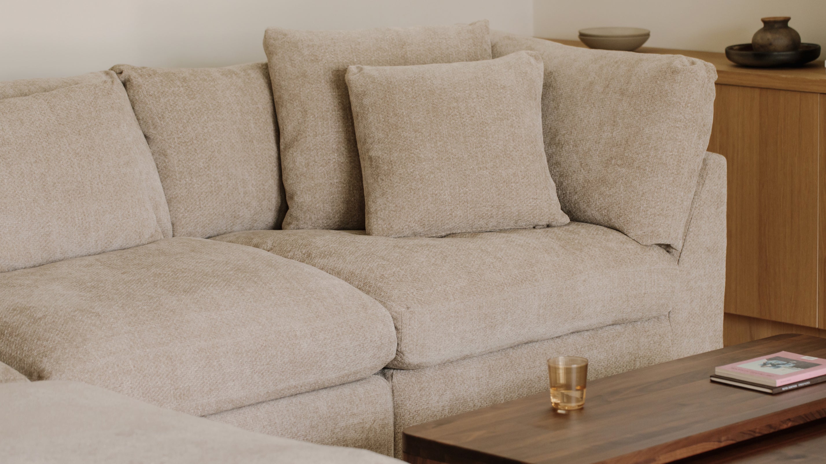 Get Together™ 5-Piece Modular Sectional Closed, Large, Champagne