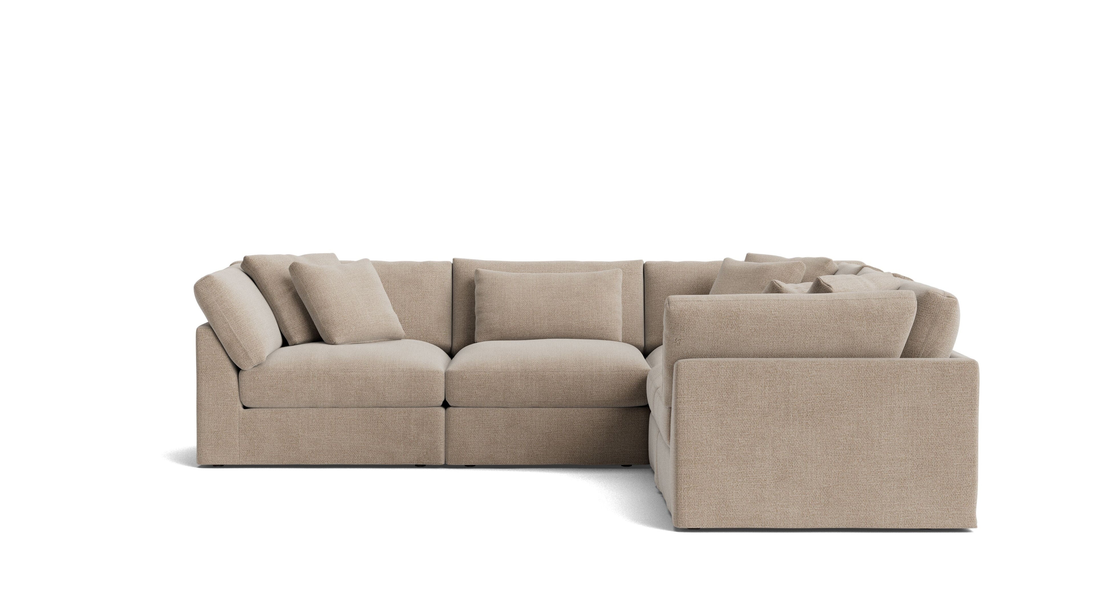 Get Together™ 5-Piece Modular Sectional Closed, Large, Champagne