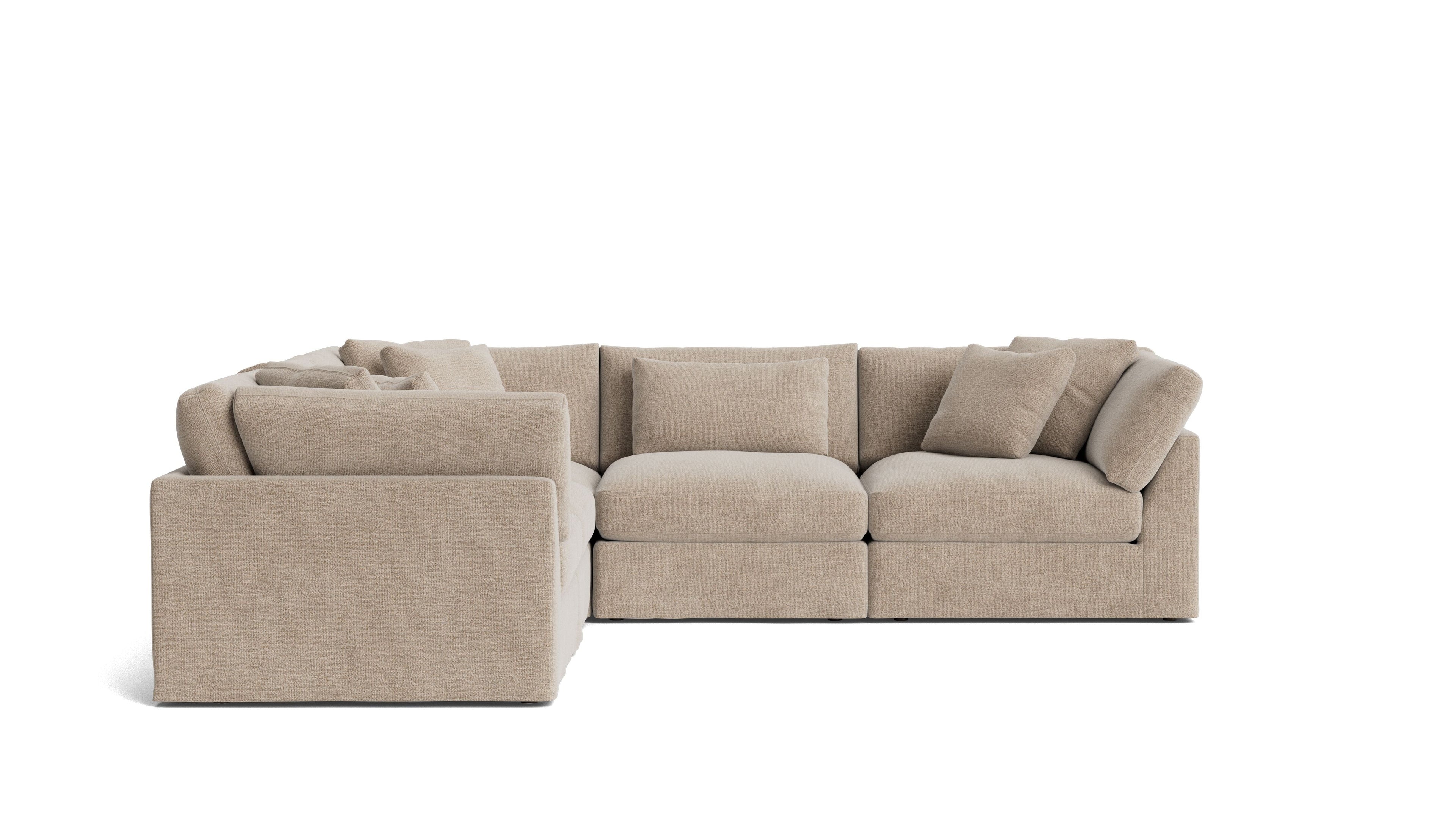 Get Together™ 5-Piece Modular Sectional Closed, Large, Champagne