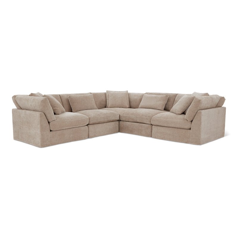 Get Together™ 5-Piece Modular Sectional Closed, Large, Champagne