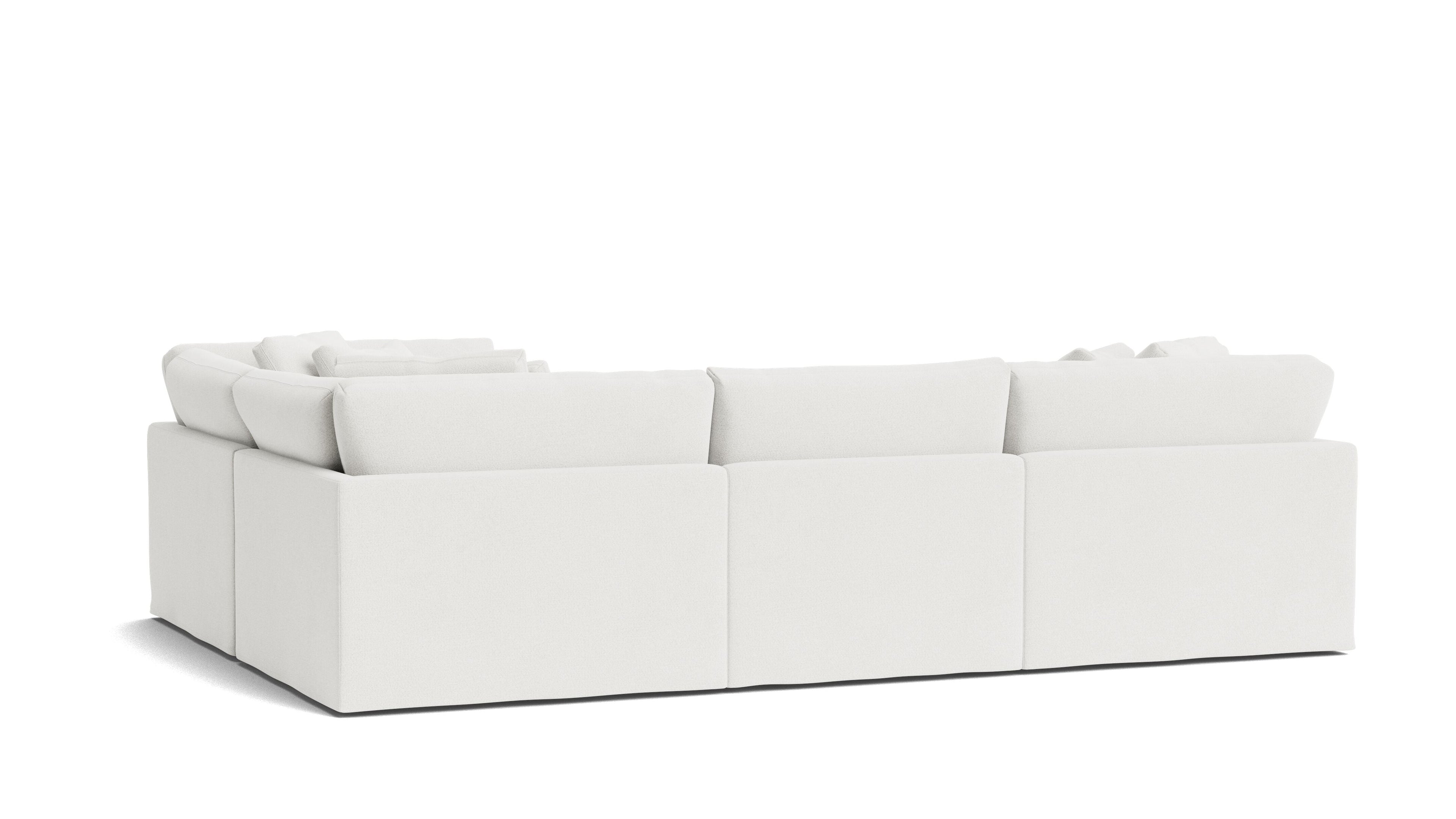 Get Together™ 4-Piece Modular Sectional Closed, Large, Sea Salt