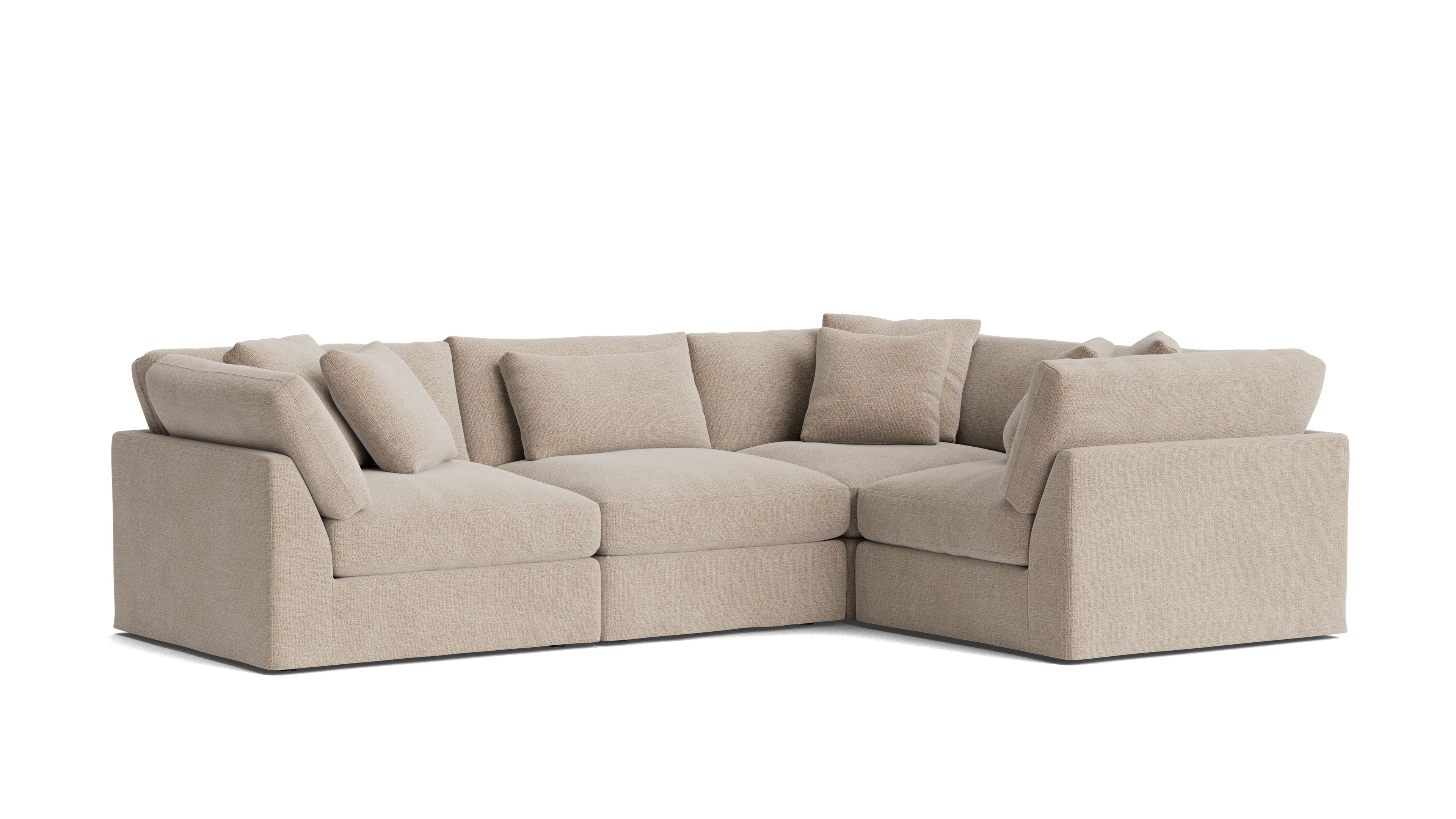 Get Together™ 4-Piece Modular Sectional Closed, Large, Champagne